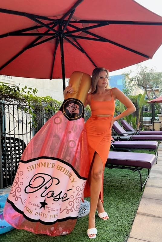 Lezat Dress Selena Modal Cutout Slit Dress - Glow