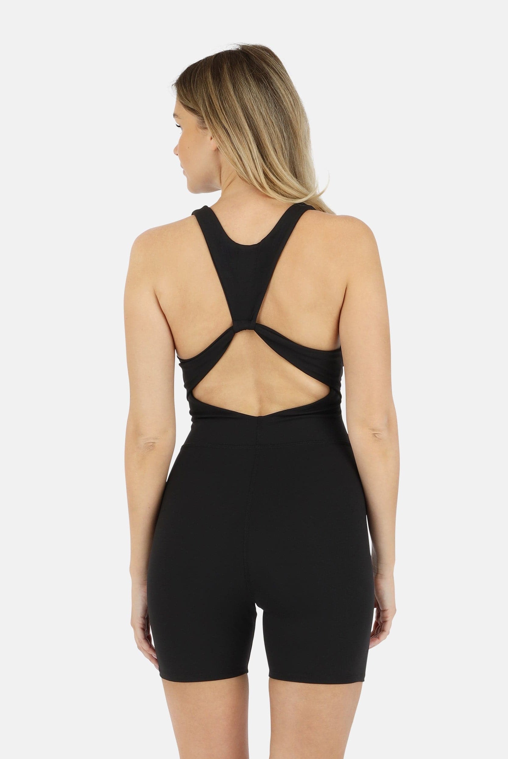 Lezat Dress Tara Cut Out Onesie - Black