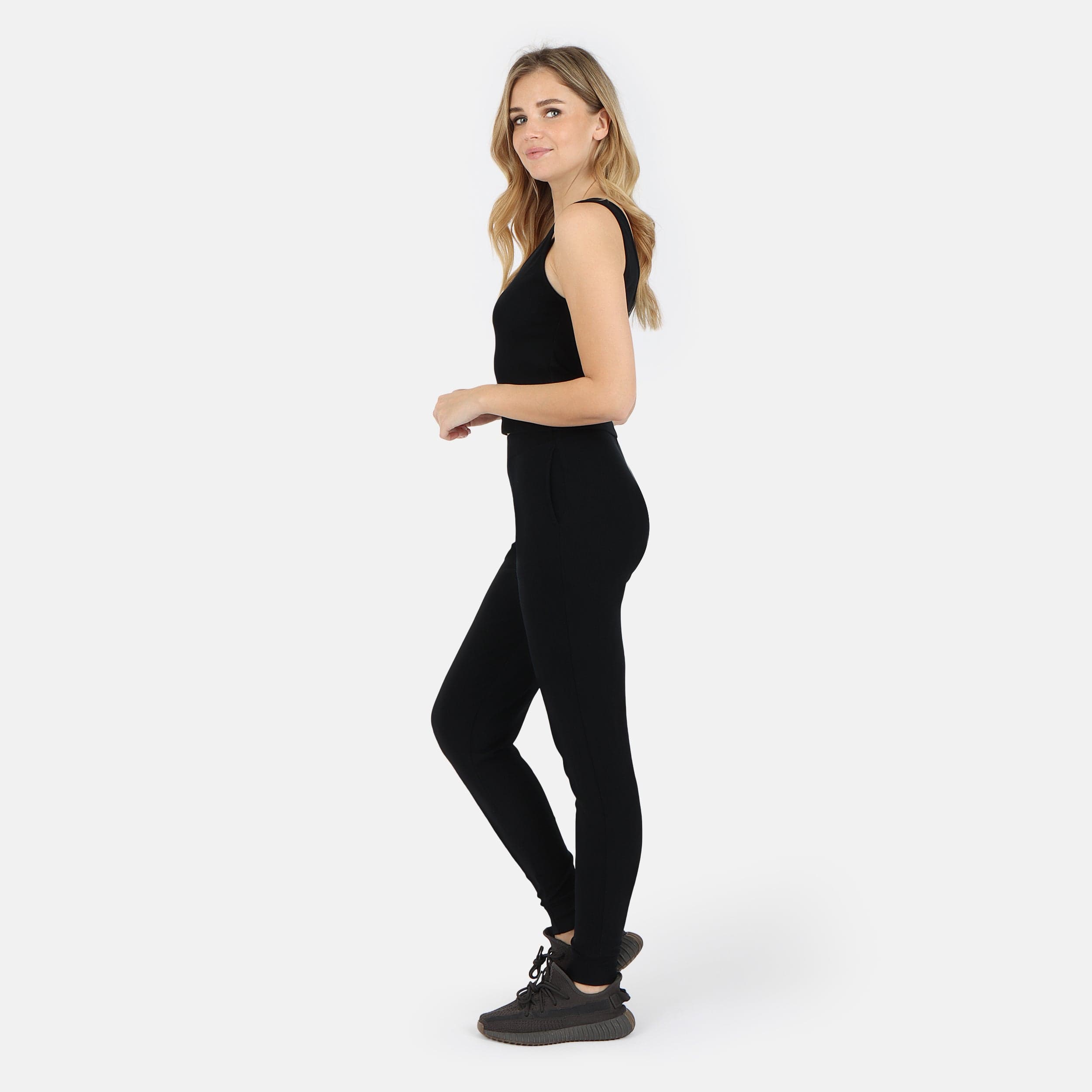Lezat Jogger Self-Love Rib Jogger Pant - Black