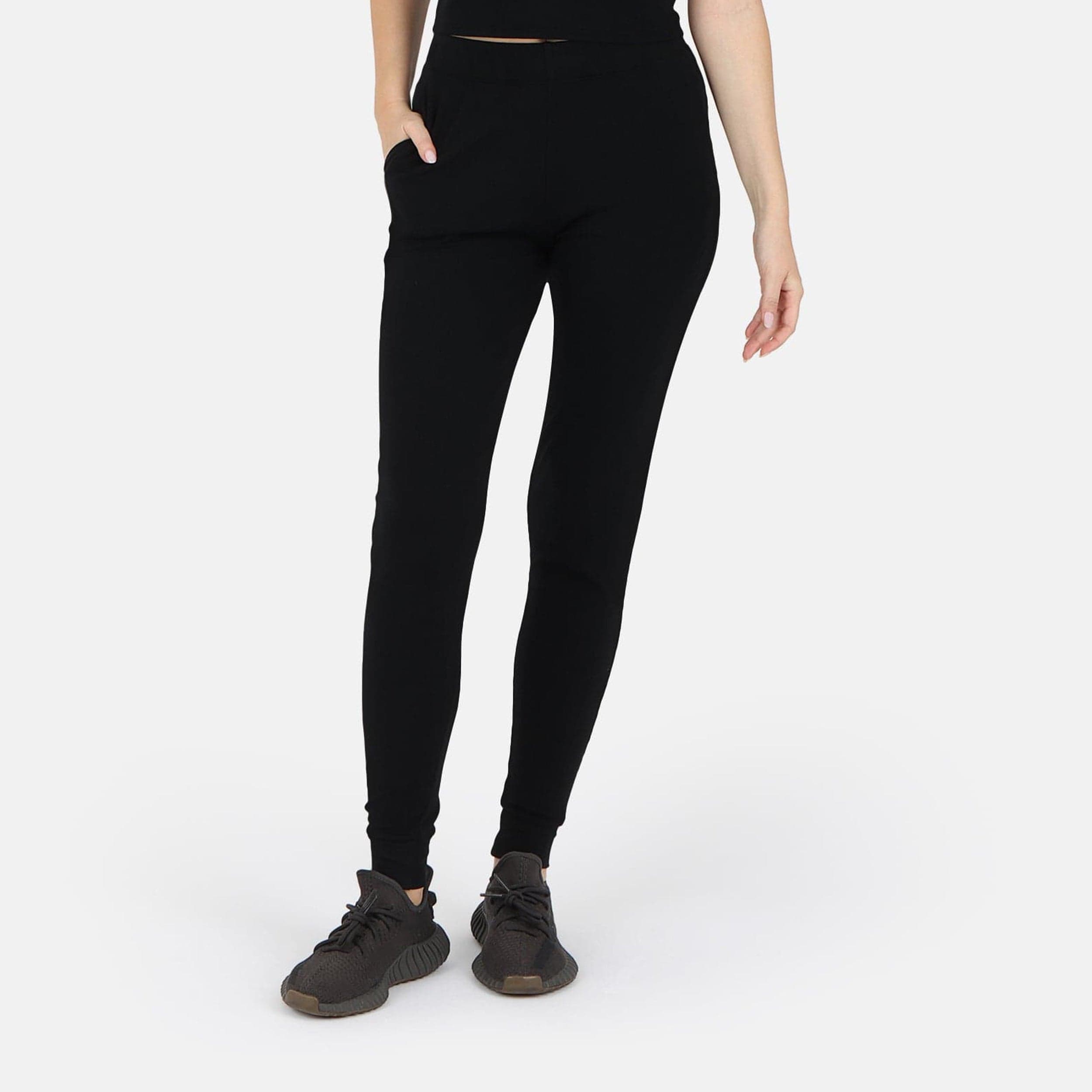 Lezat Jogger Self-Love Rib Jogger Pant - Black