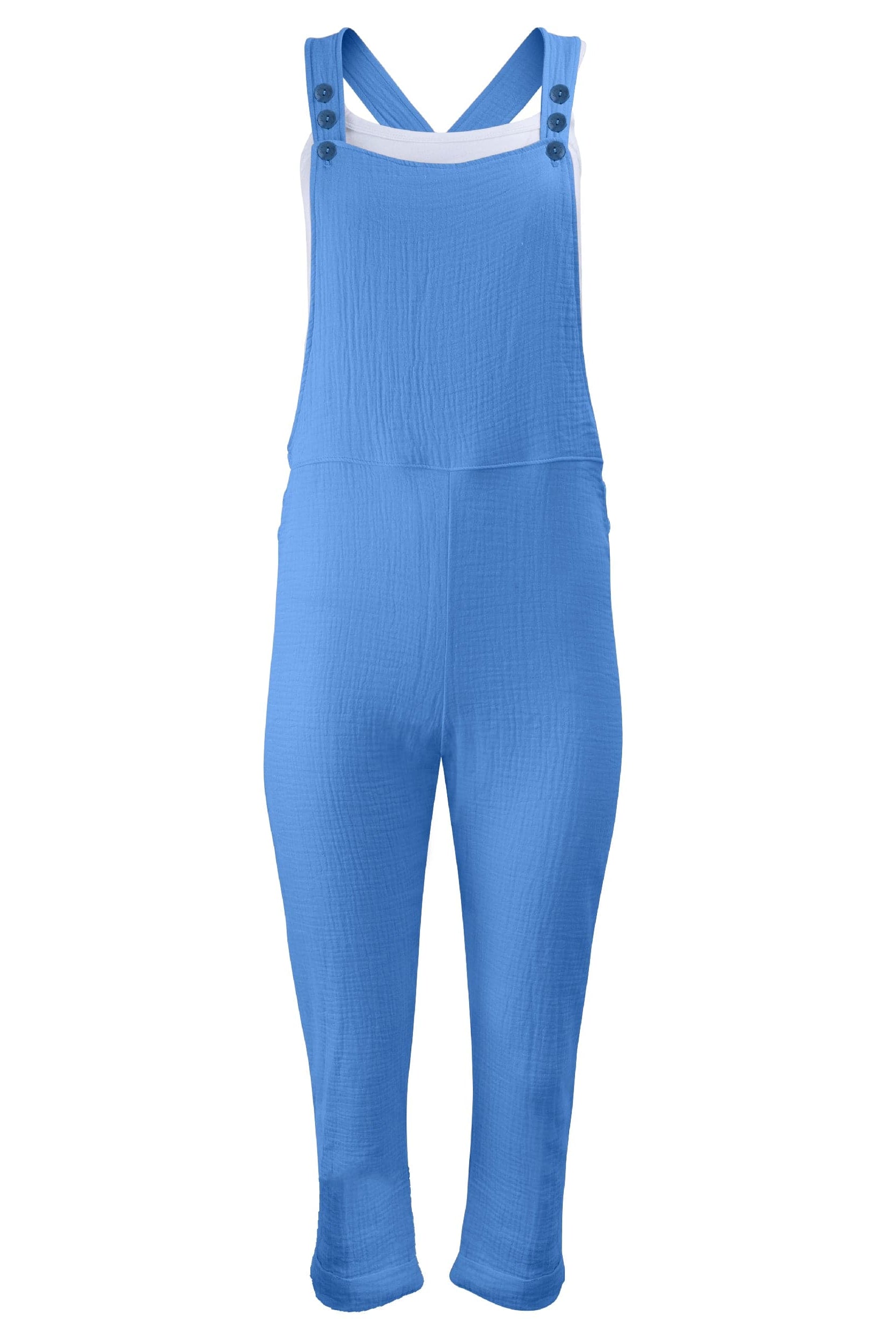 Lezat Jumpsuit Kali Linen Jumpsuit - Azure