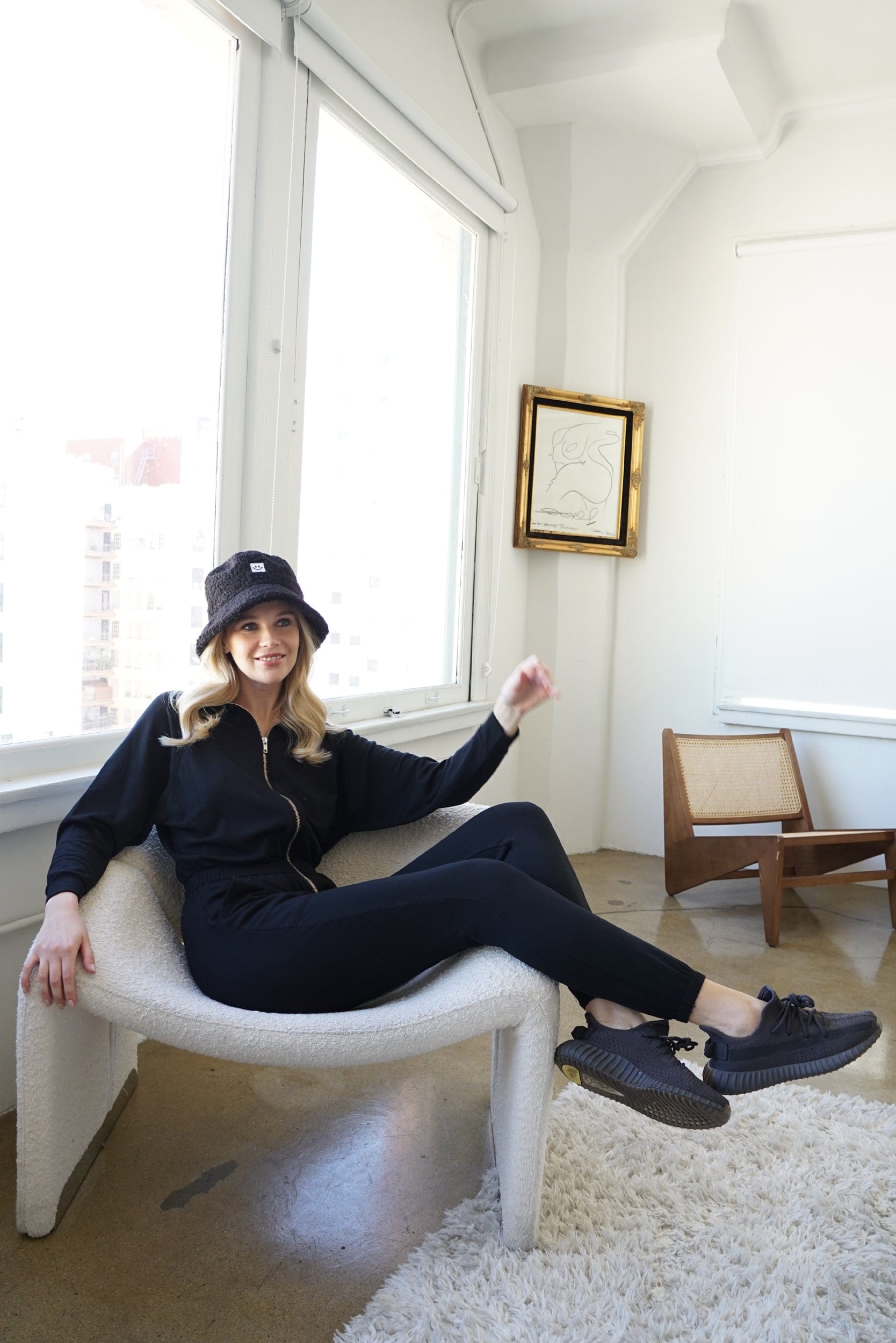 Lezat Jumpsuit Restore Soft Terry Jumpsuit - Black