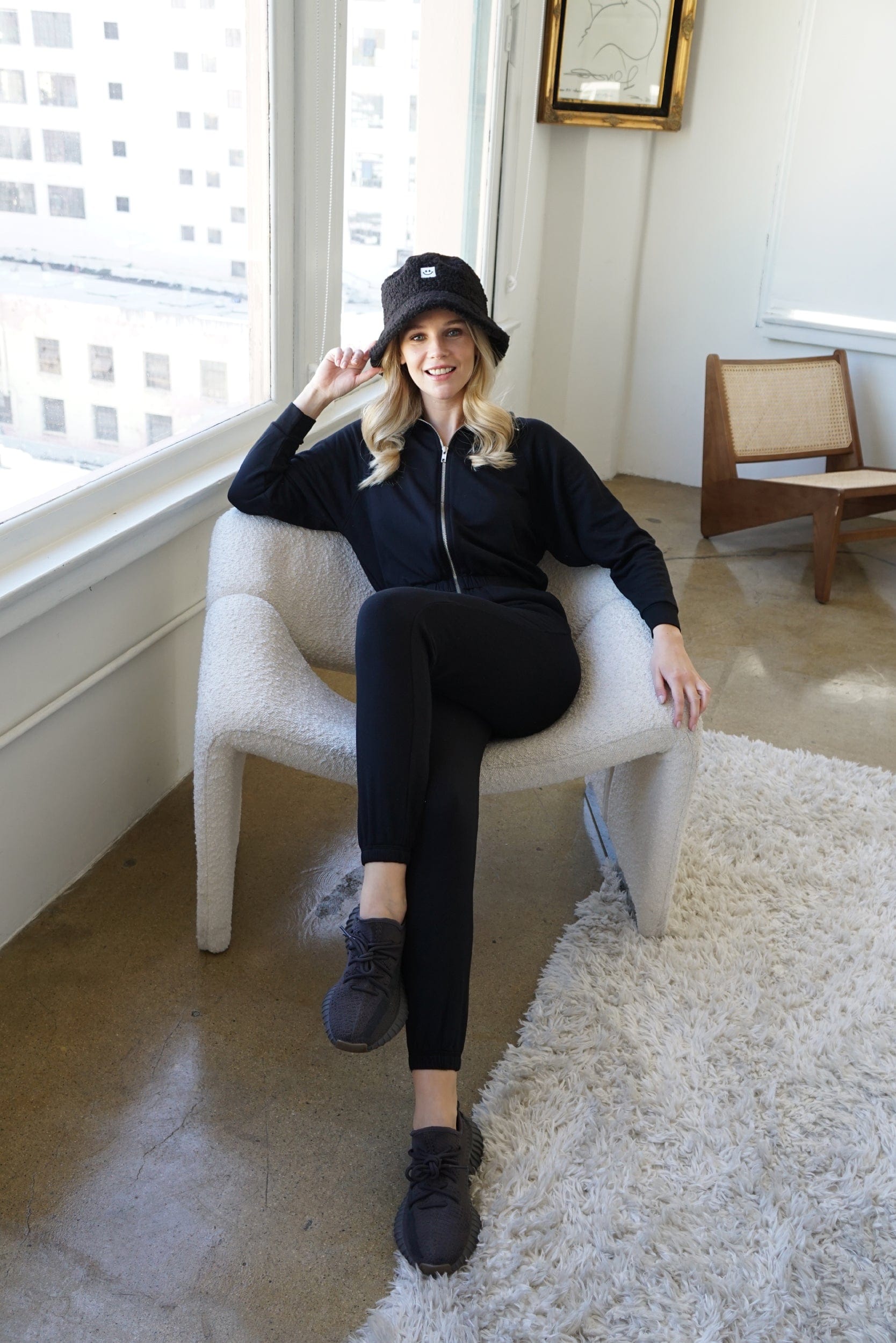 Lezat Jumpsuit Restore Soft Terry Jumpsuit - Black