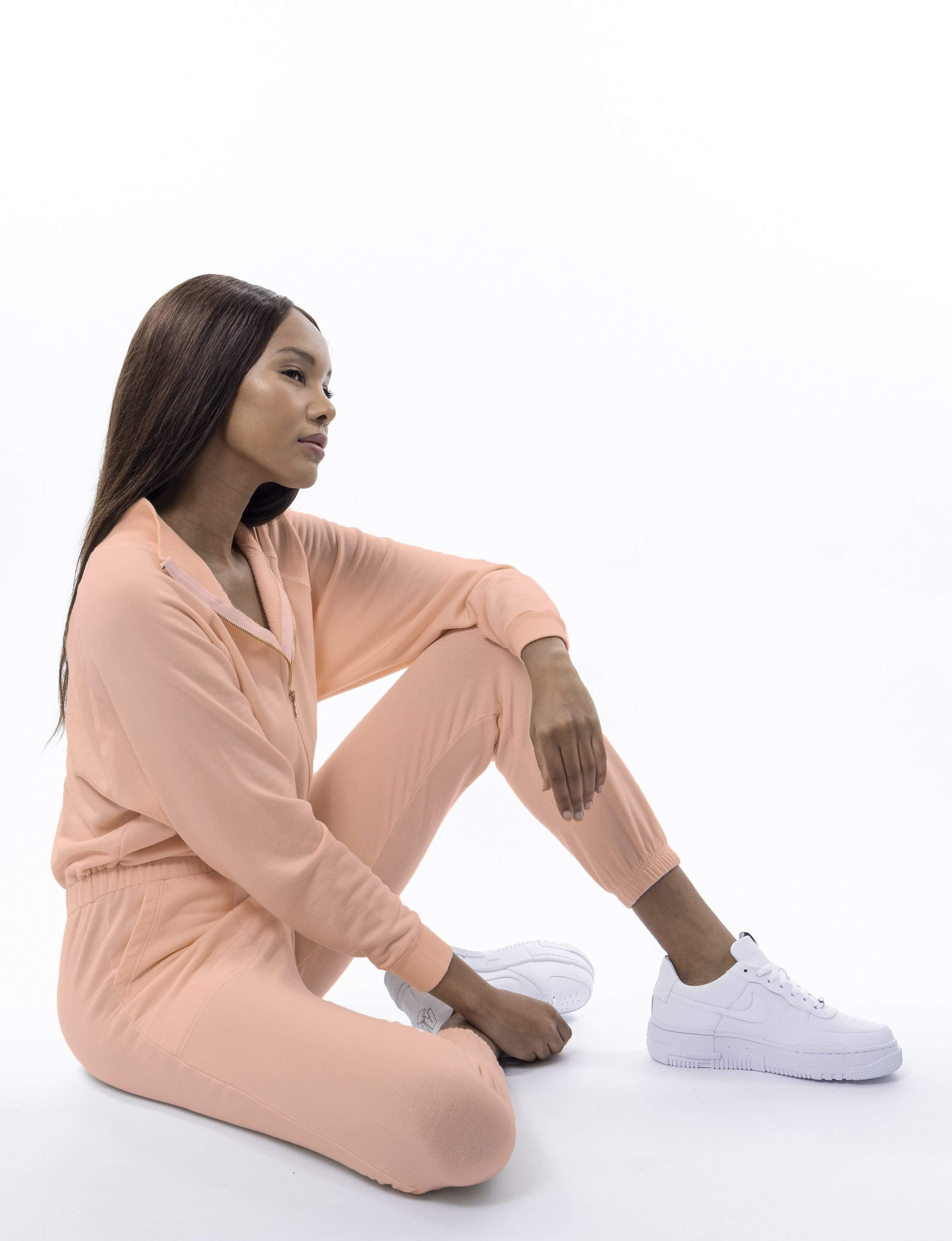 Lezat Jumpsuit Restore Soft Terry Jumpsuit - Peach