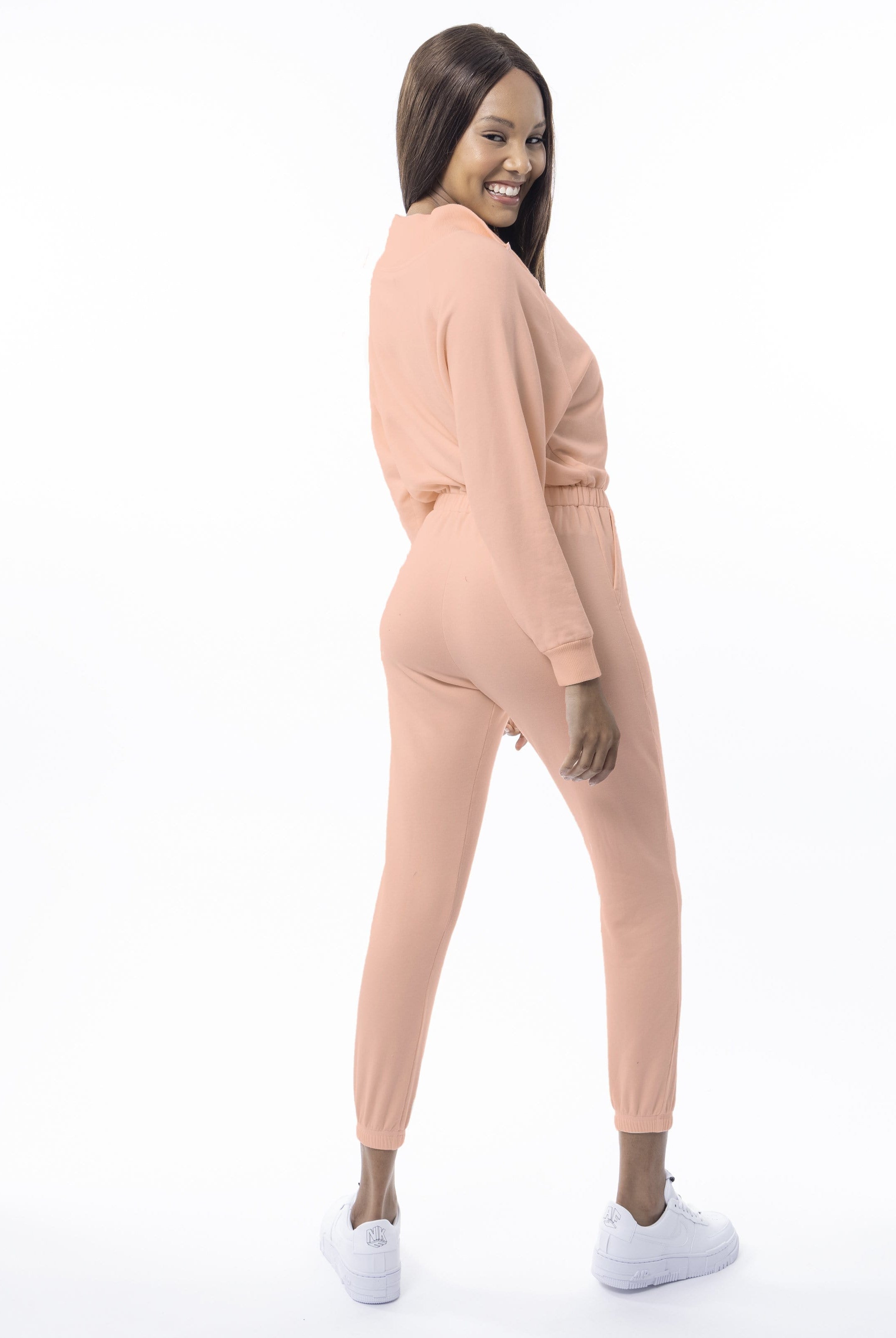 Lezat Jumpsuit Restore Soft Terry Jumpsuit - Peach