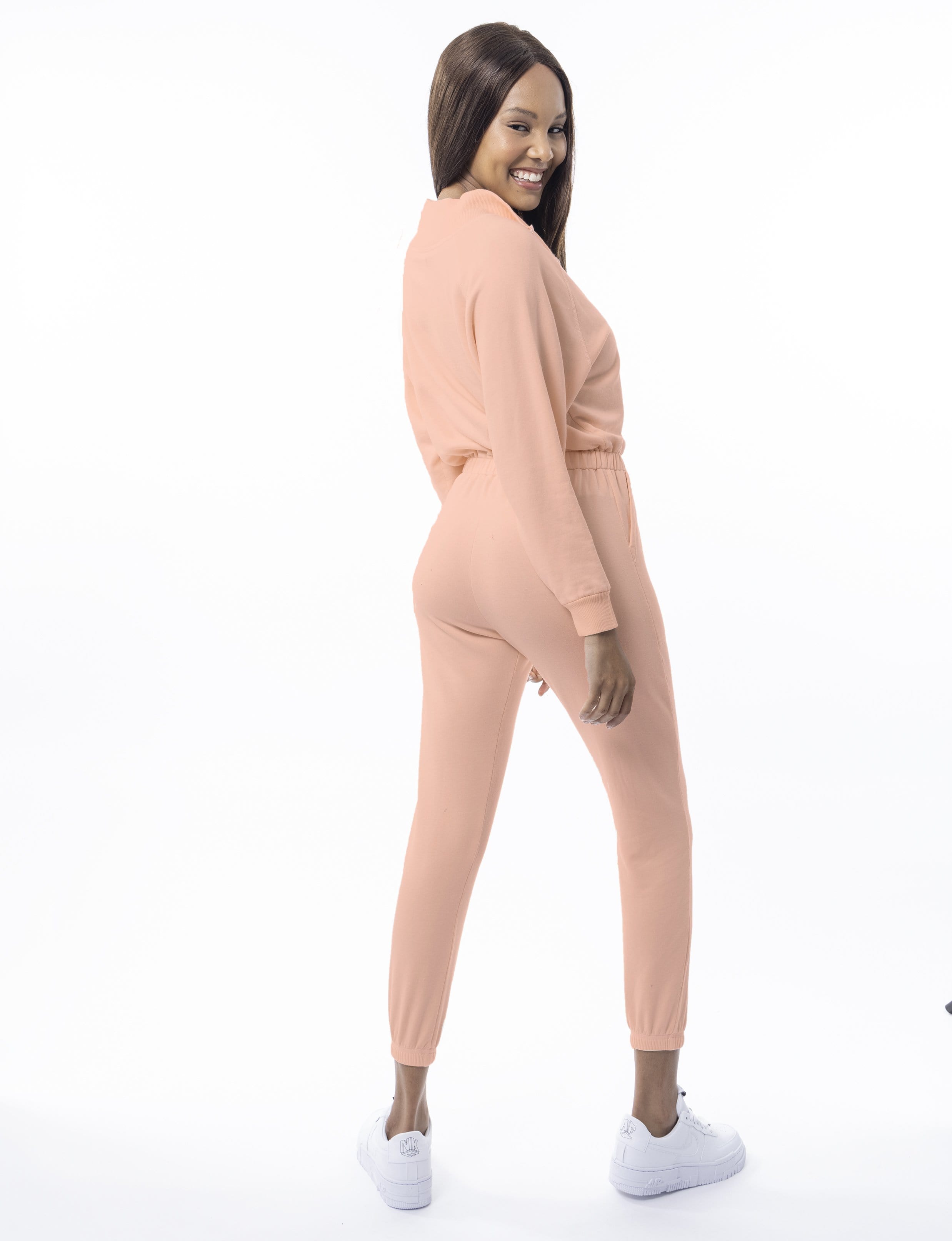 Lezat Jumpsuit Restore Soft Terry Jumpsuit - Peach