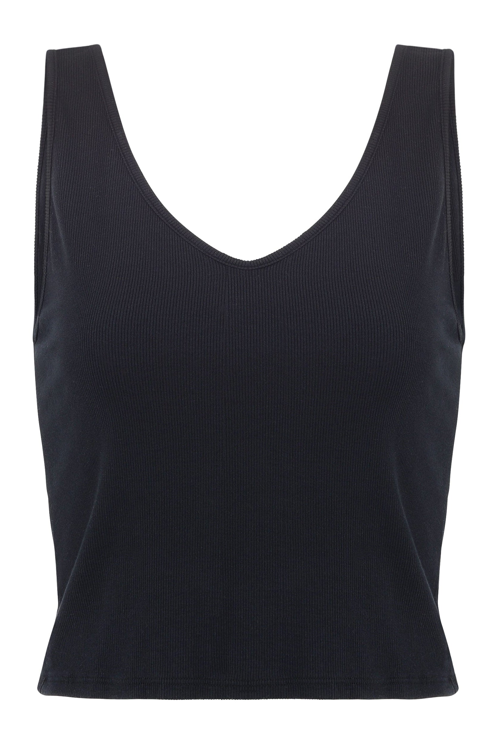 Lezat Jumpsuit Self-Love Rib Tank - Black