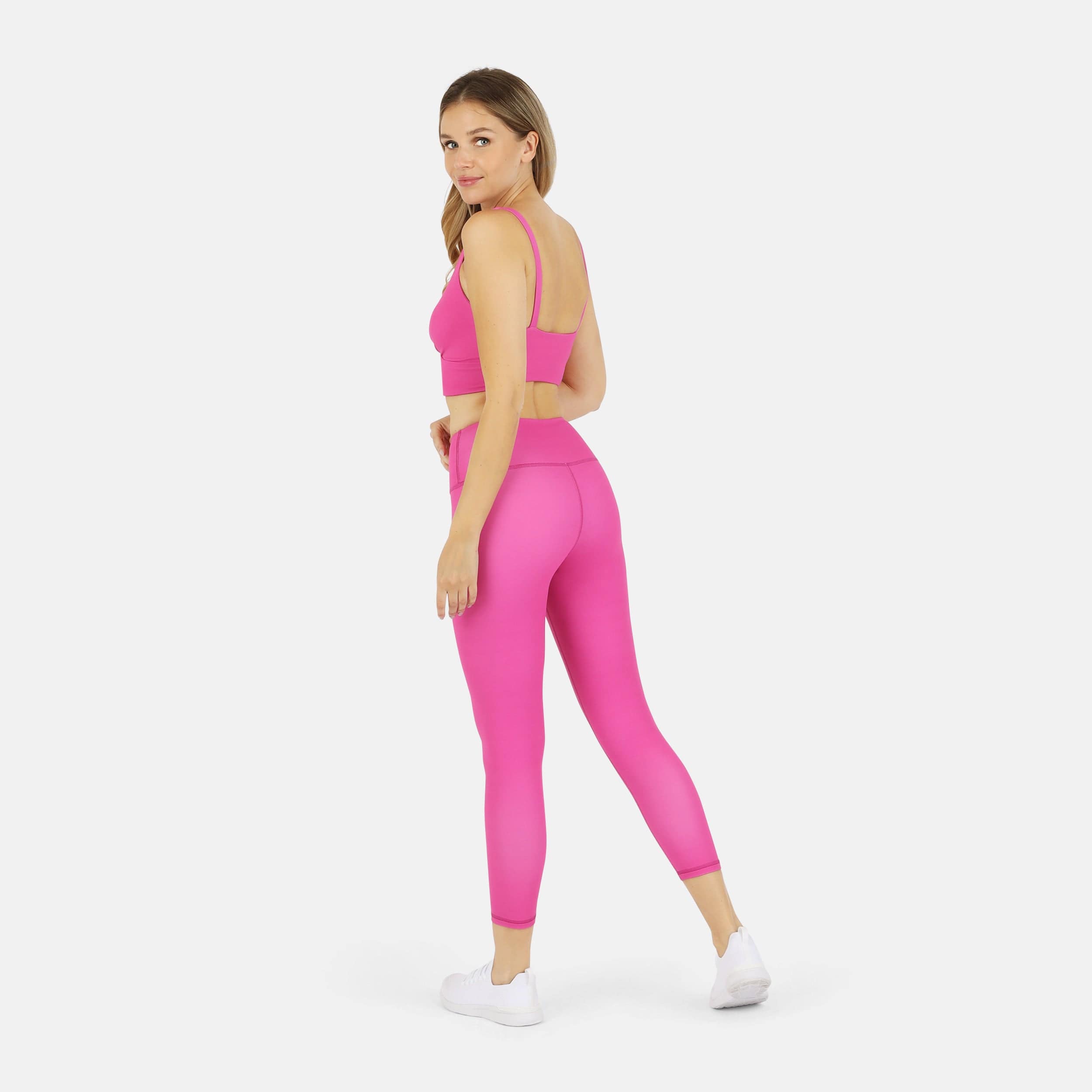 Lezat Legging Ada Organic Cotton 7/8 Legging - Pink Aster