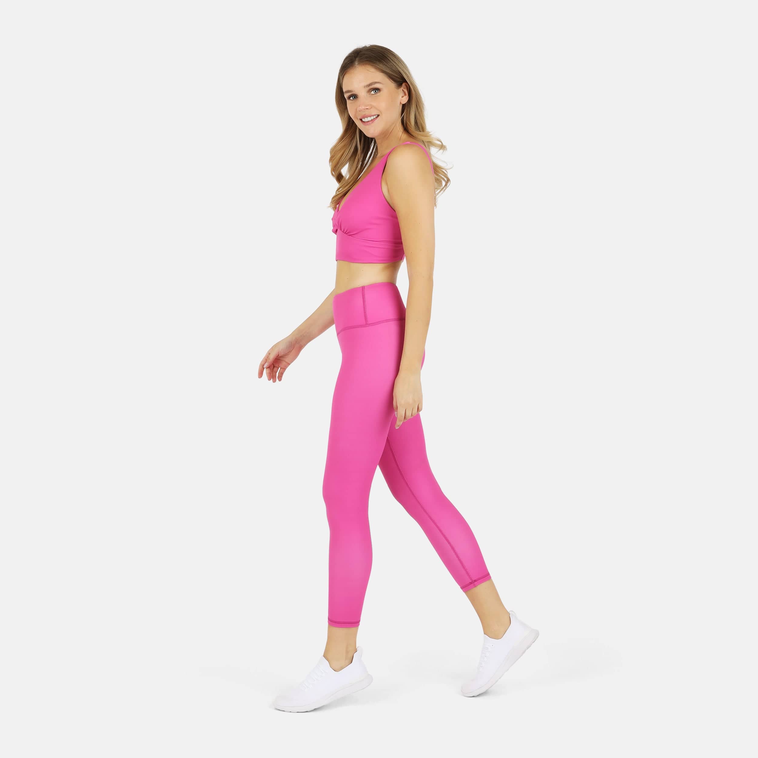 Lezat Legging Ada Organic Cotton 7/8 Legging - Pink Aster