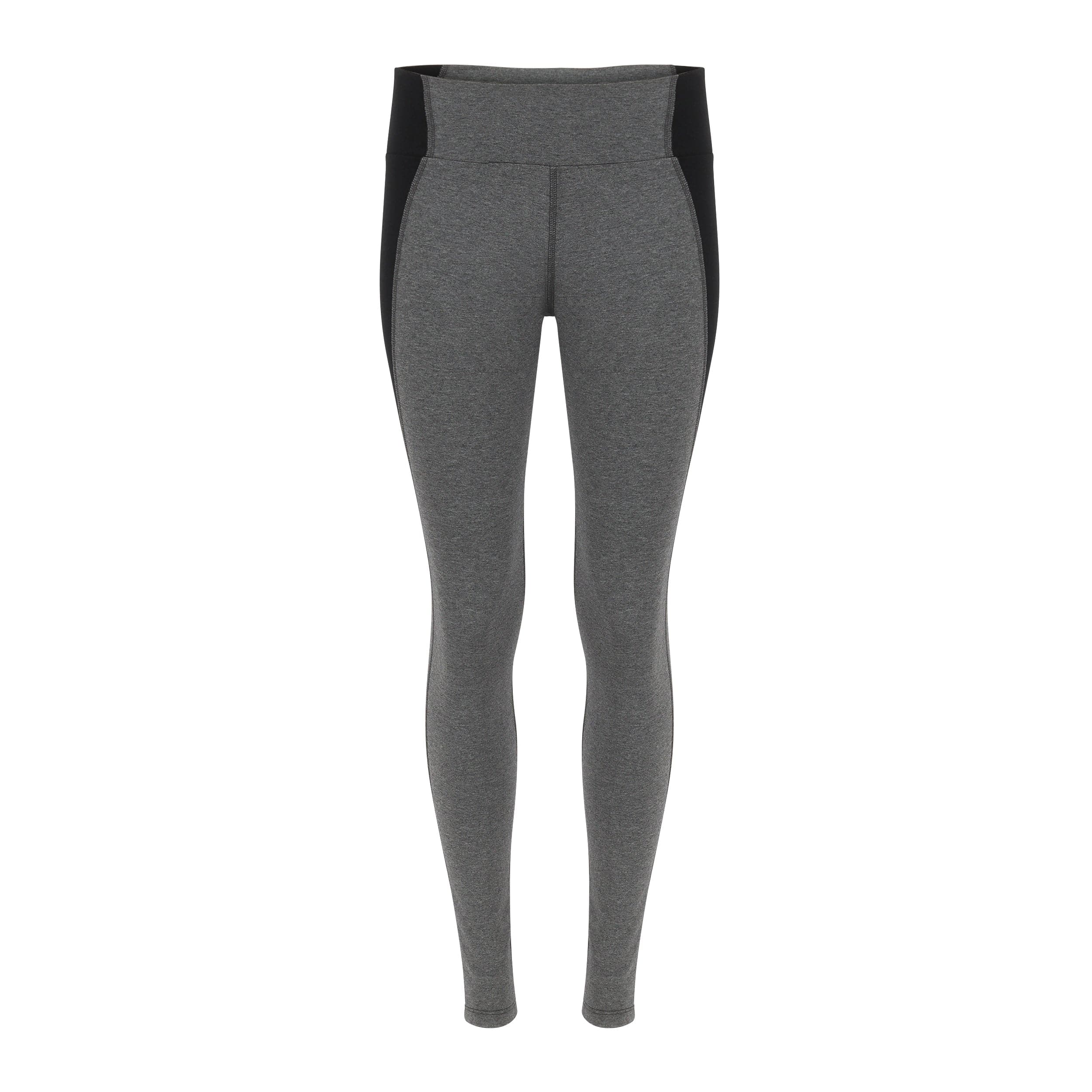 Lezat Legging Neda Colorblock Organic Cotton High Waisted Legging - Dark Heather Gray