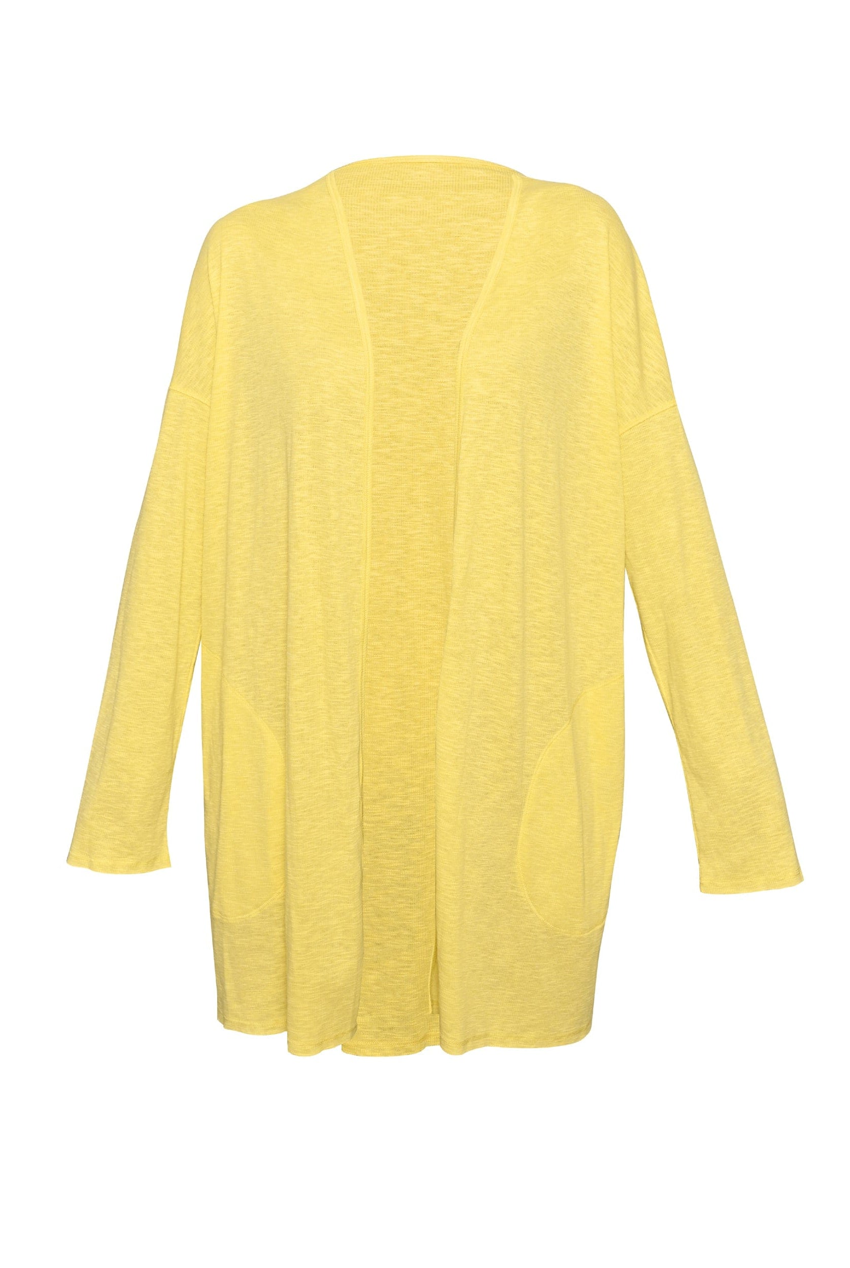 Lezat Loungewear Kora Cotton Tank, Shorts & Robe Sleep Set - Banana