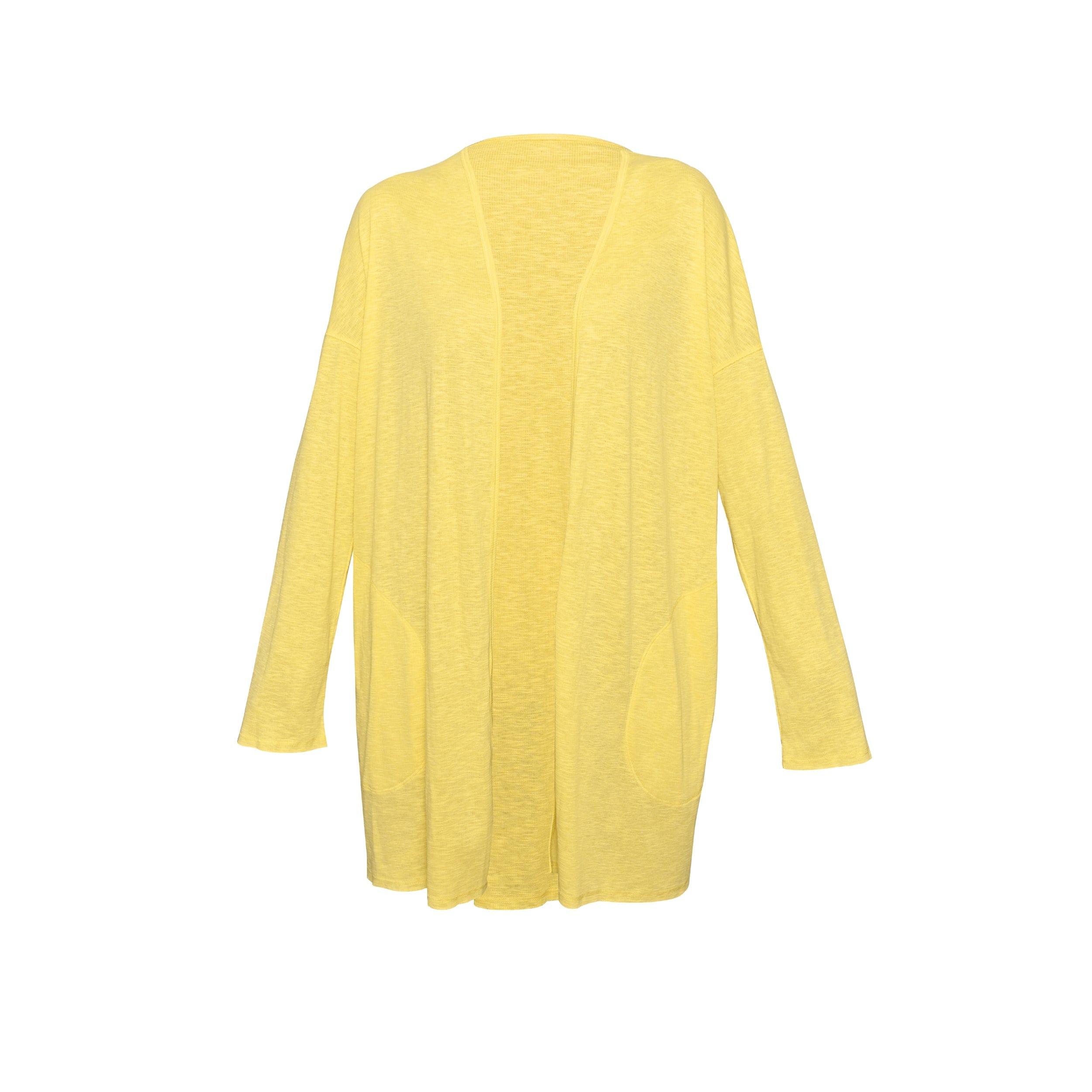 Lezat Loungewear Kora Cotton Tank, Shorts & Robe Sleep Set - Banana