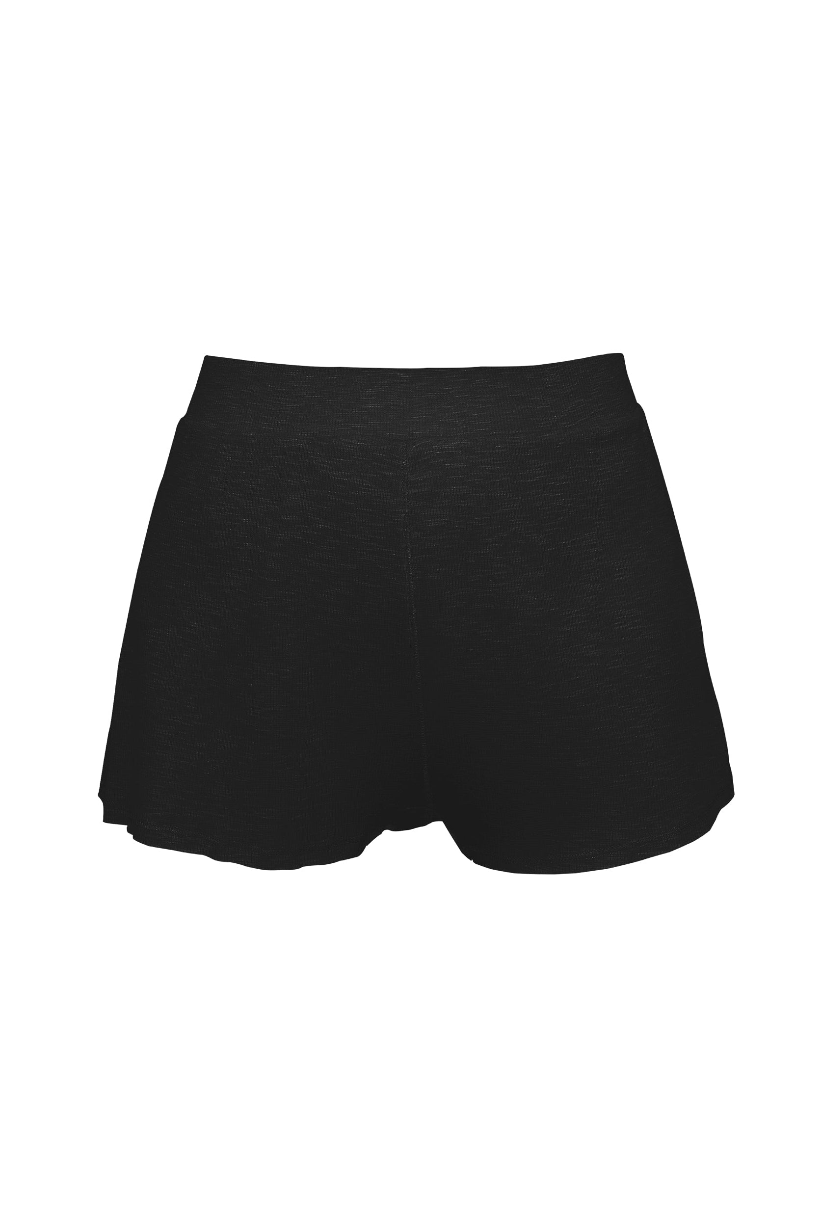 Lezat Loungewear Kora Cotton Tank, Shorts & Robe Sleep Set - Black