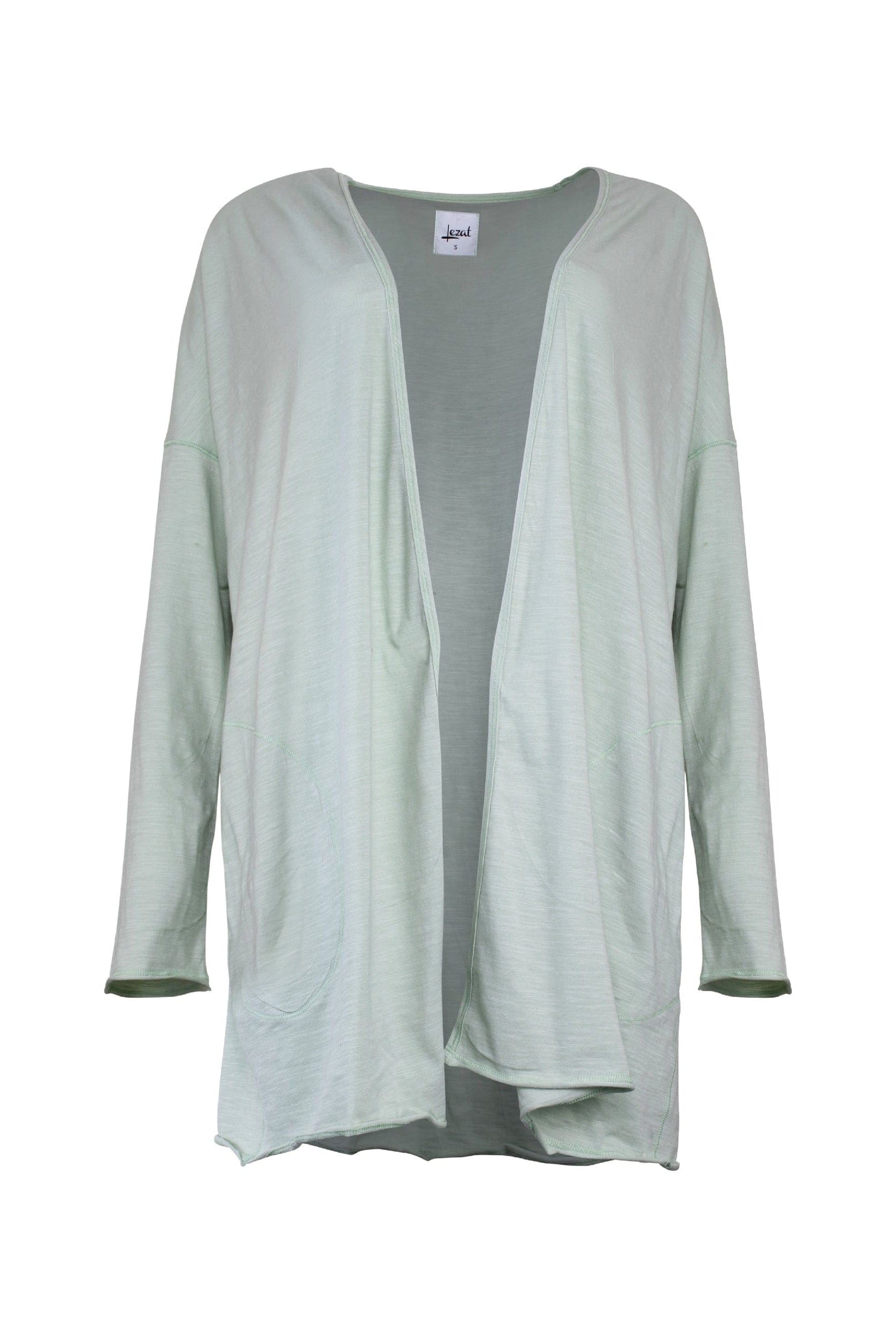Lezat Loungewear Kora Cotton Tank, Shorts & Robe Sleep Set - Sage