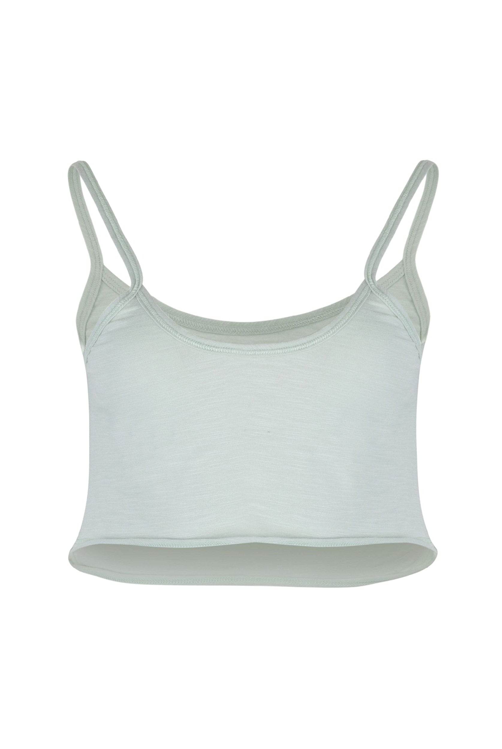 Lezat Loungewear Kora Cotton Tank, Shorts & Robe Sleep Set - Sage