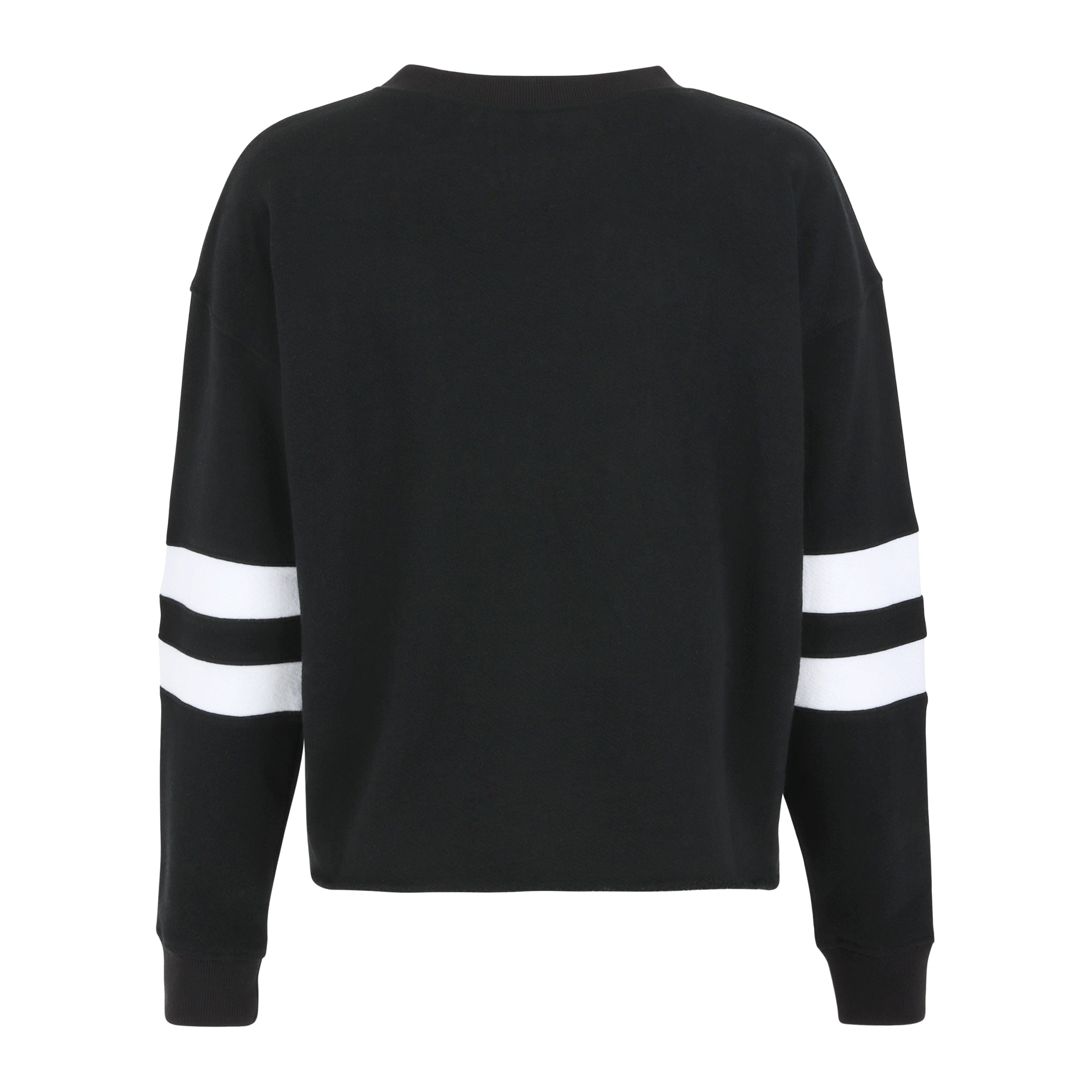 Lezat Pullover Gilda Organic Cotton Varsity Sweatshirt - Black