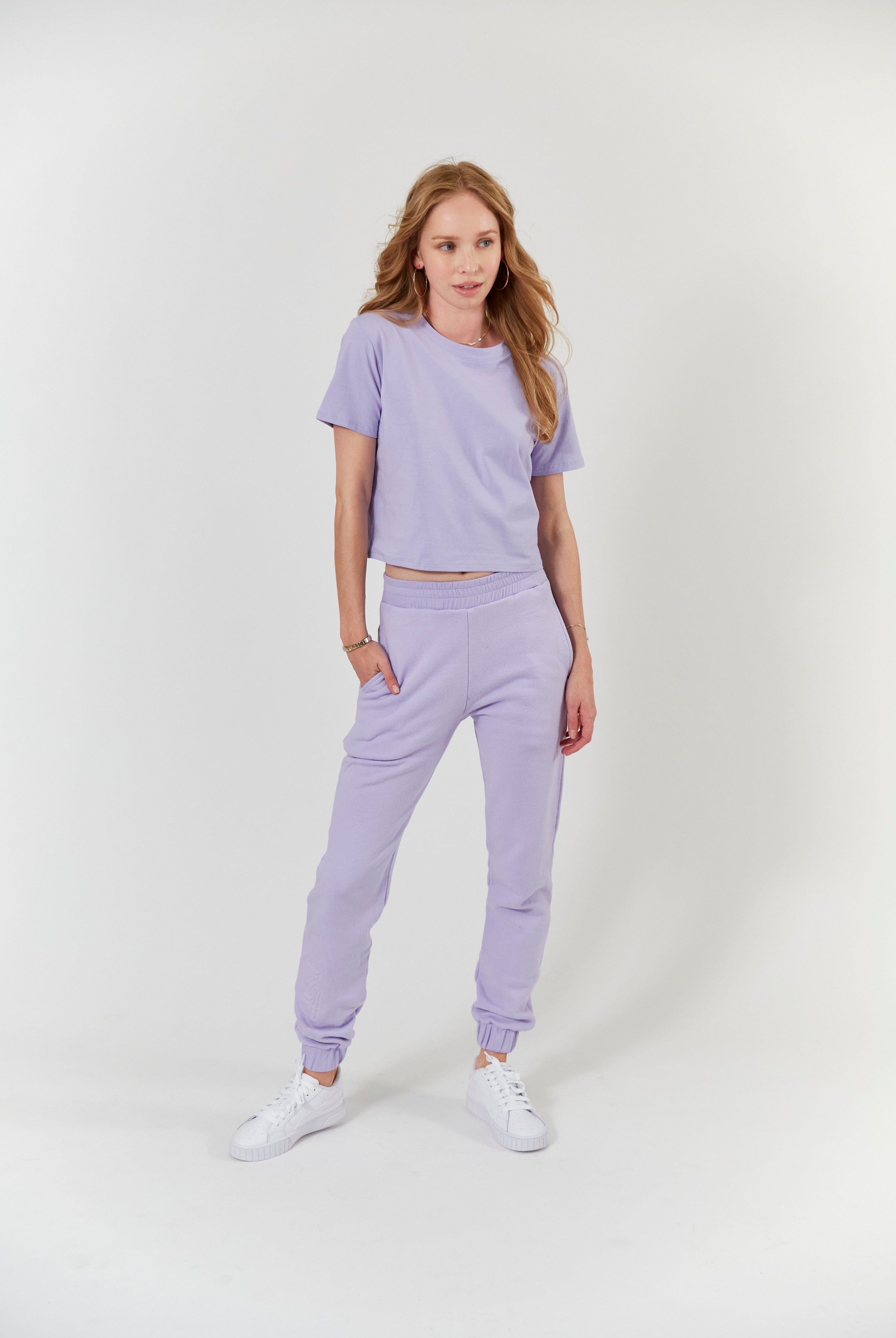 Lezat T-Shirt Melody Everyday Organic Cotton Tee - Lavender