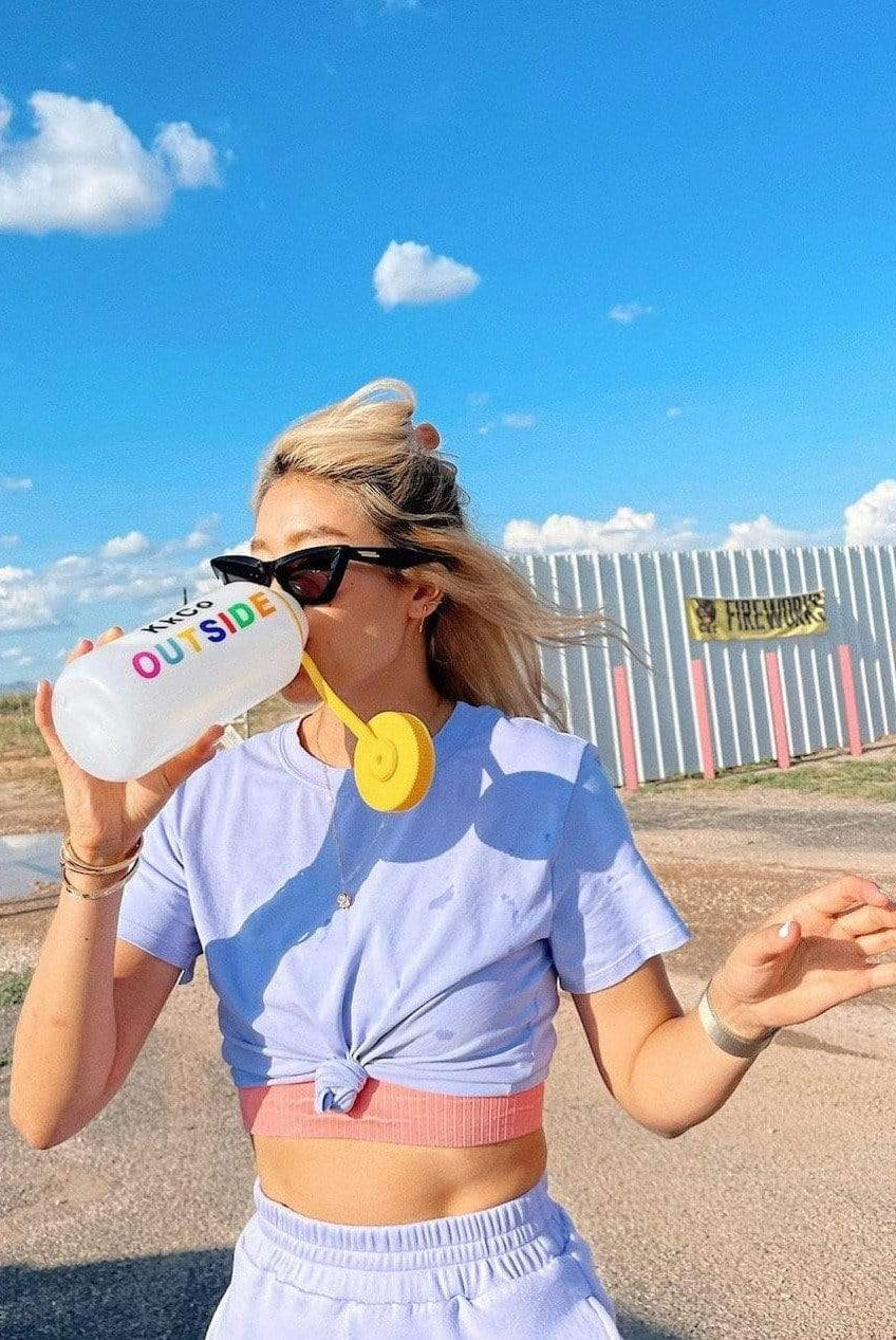 Lezat T-Shirt MELODY SHORT SLEEVE TEE - LAVENDER