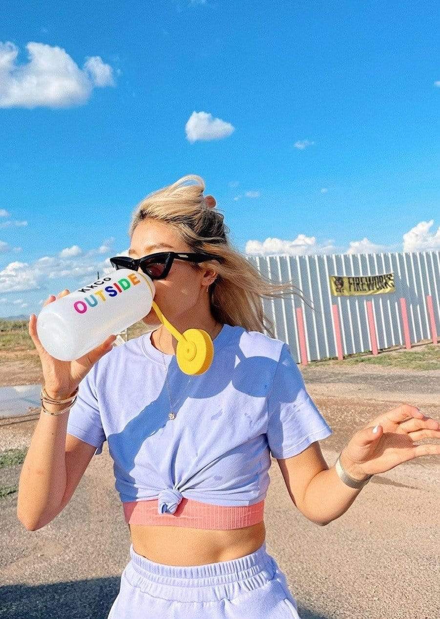 Lezat T-Shirt MELODY SHORT SLEEVE TEE - LAVENDER