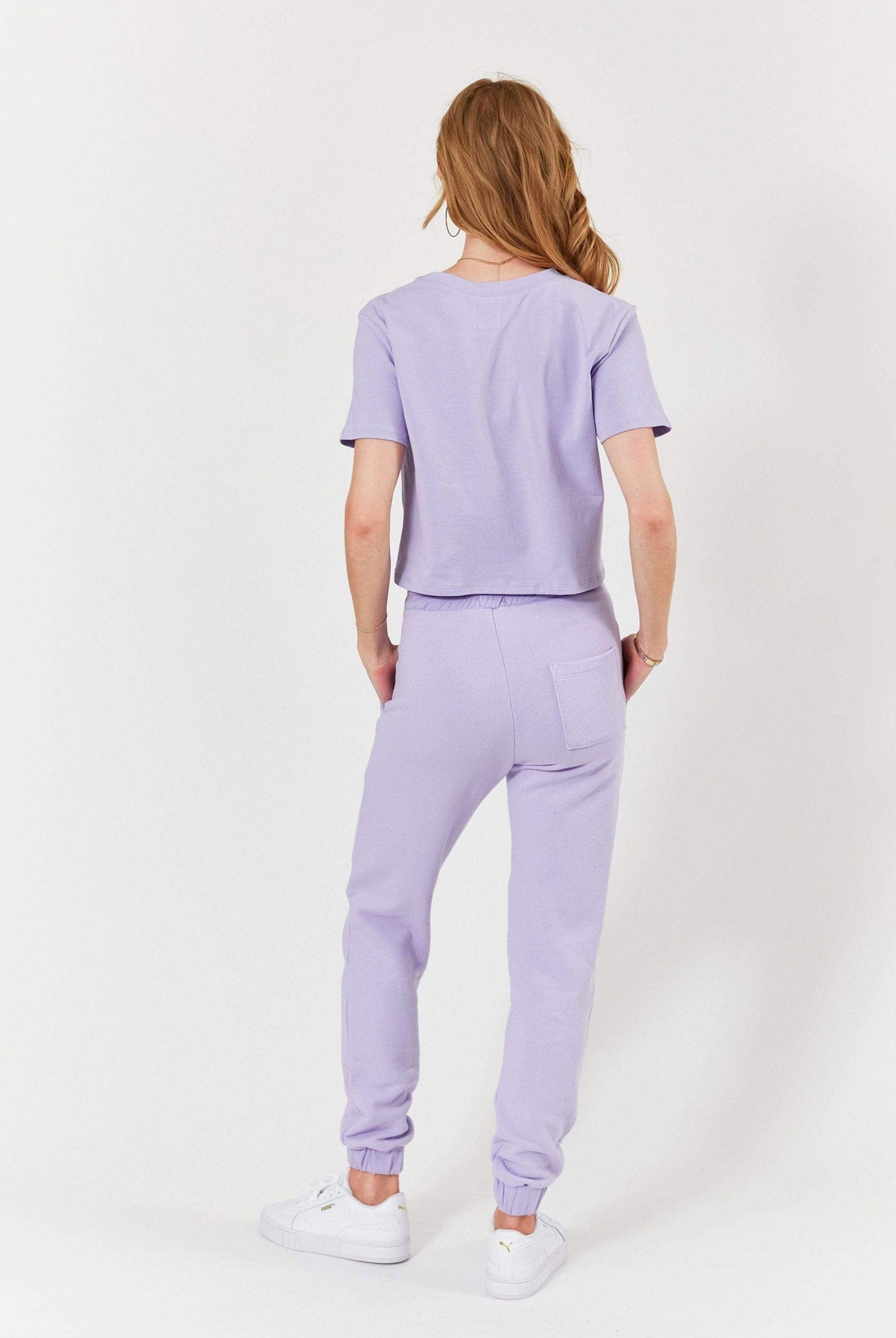 Lezat T-Shirt MELODY SHORT SLEEVE TEE - LAVENDER