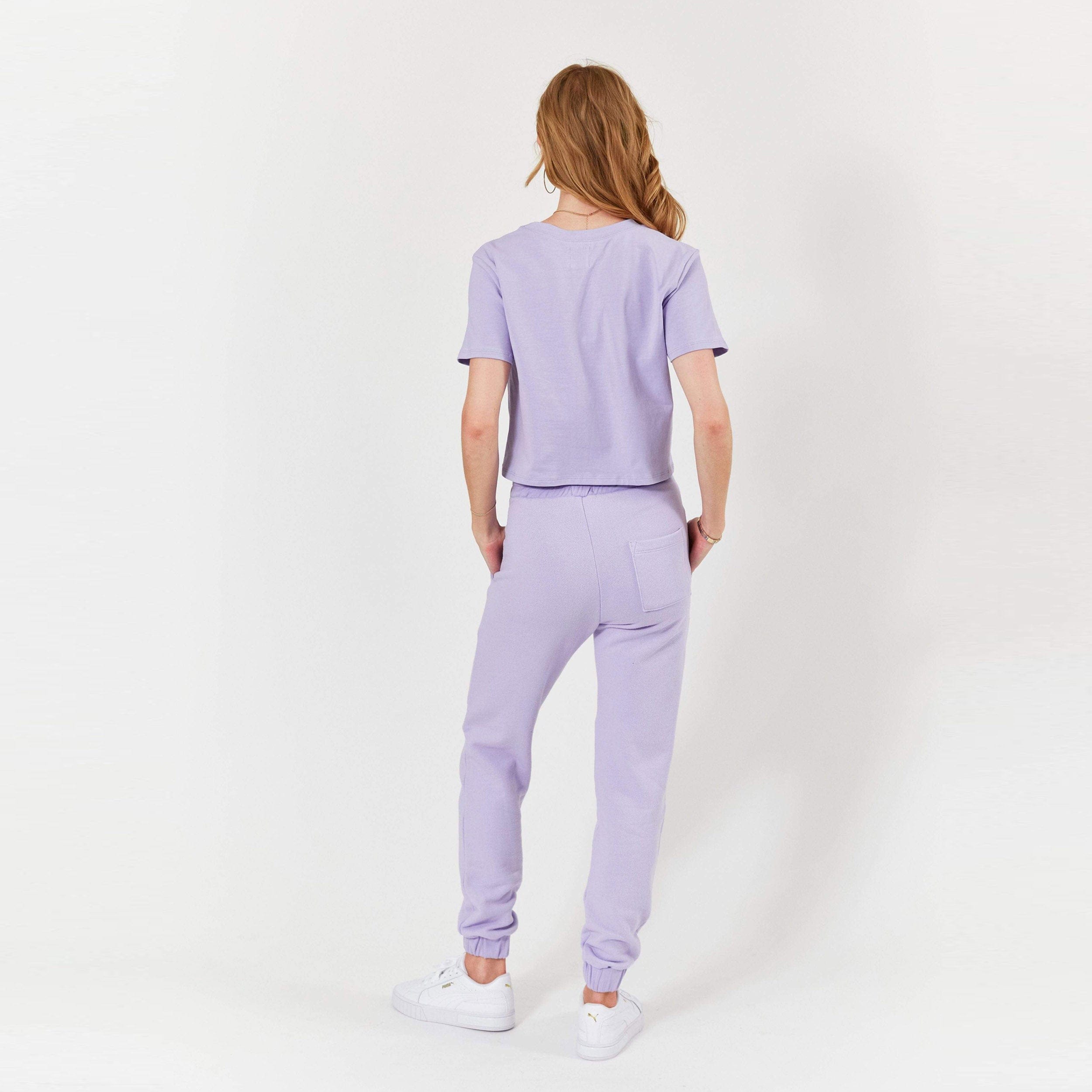 Lezat T-Shirt MELODY SHORT SLEEVE TEE - LAVENDER