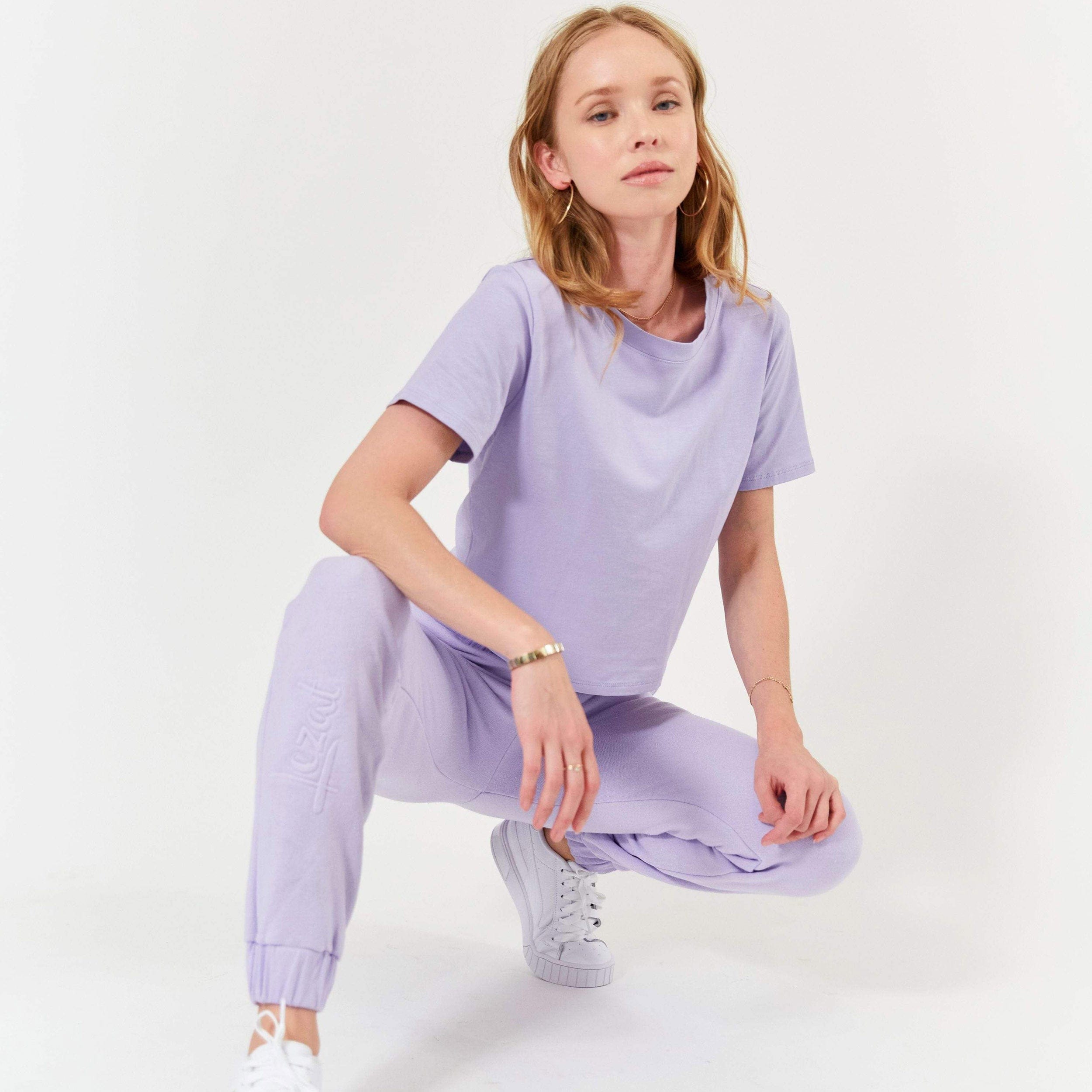 Lezat T-Shirt MELODY SHORT SLEEVE TEE - LAVENDER