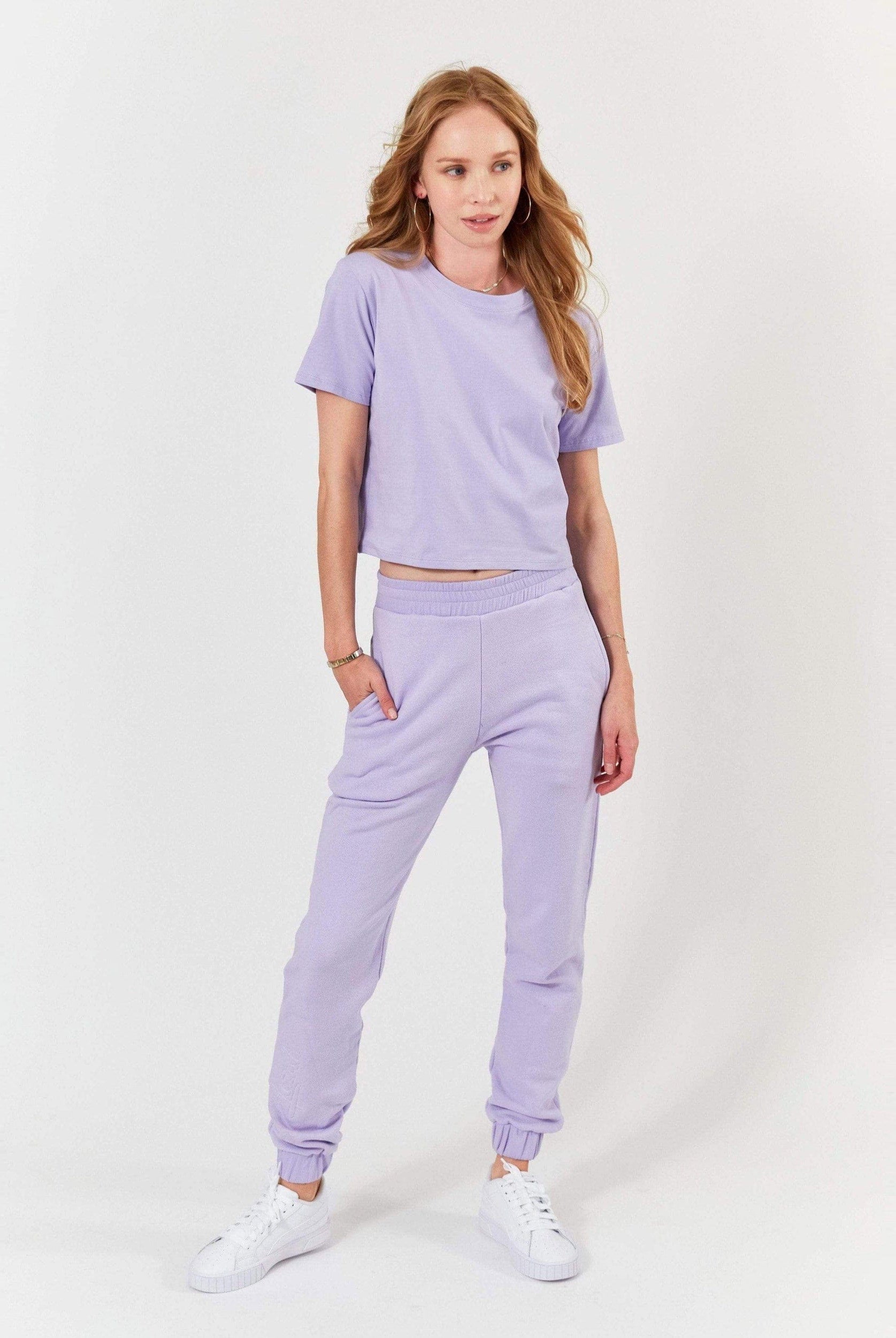 Lezat T-Shirt MELODY SHORT SLEEVE TEE - LAVENDER