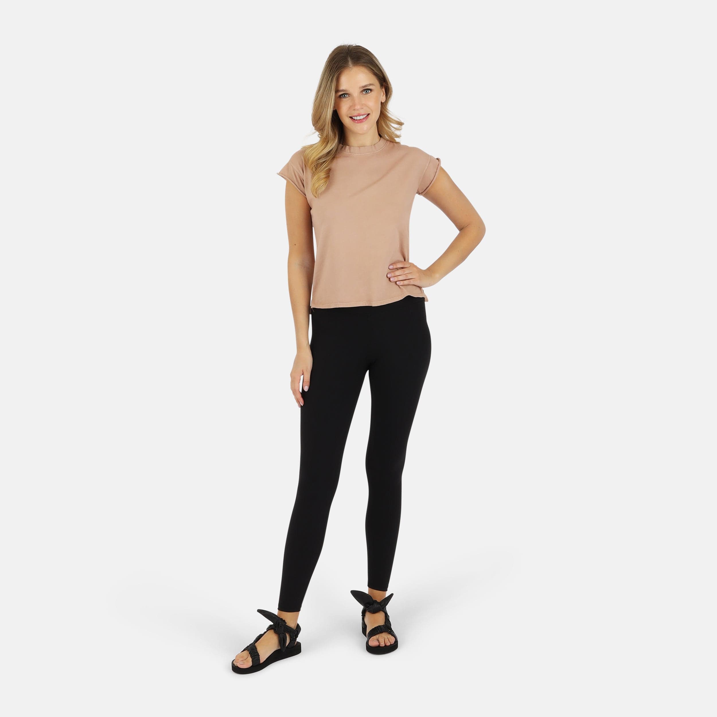 Lezat T-Shirt Tessa Organic Cotton Tee - Camel