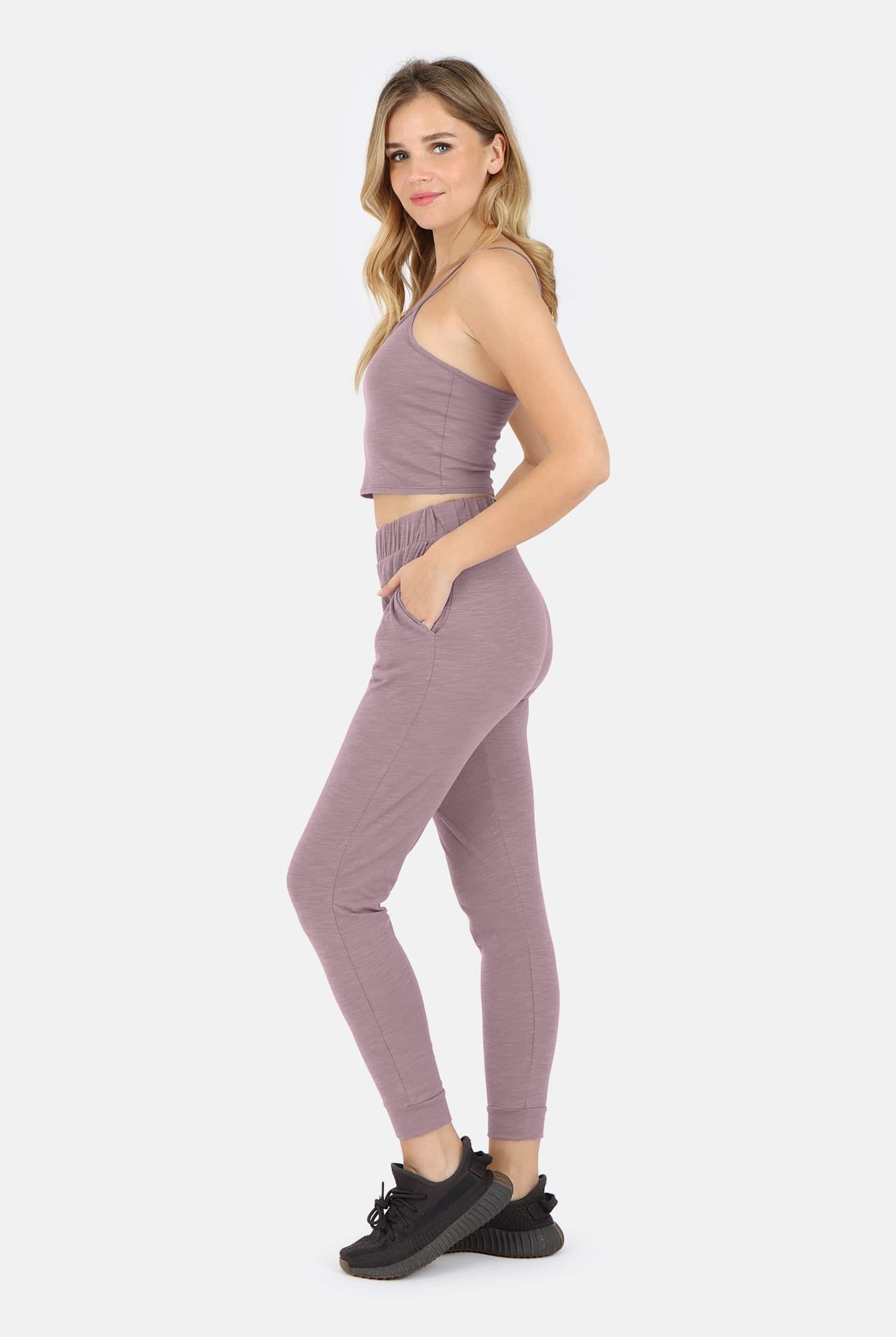 Lezat Tank Tegan Cotton Cami Tank - Dusty Orchid