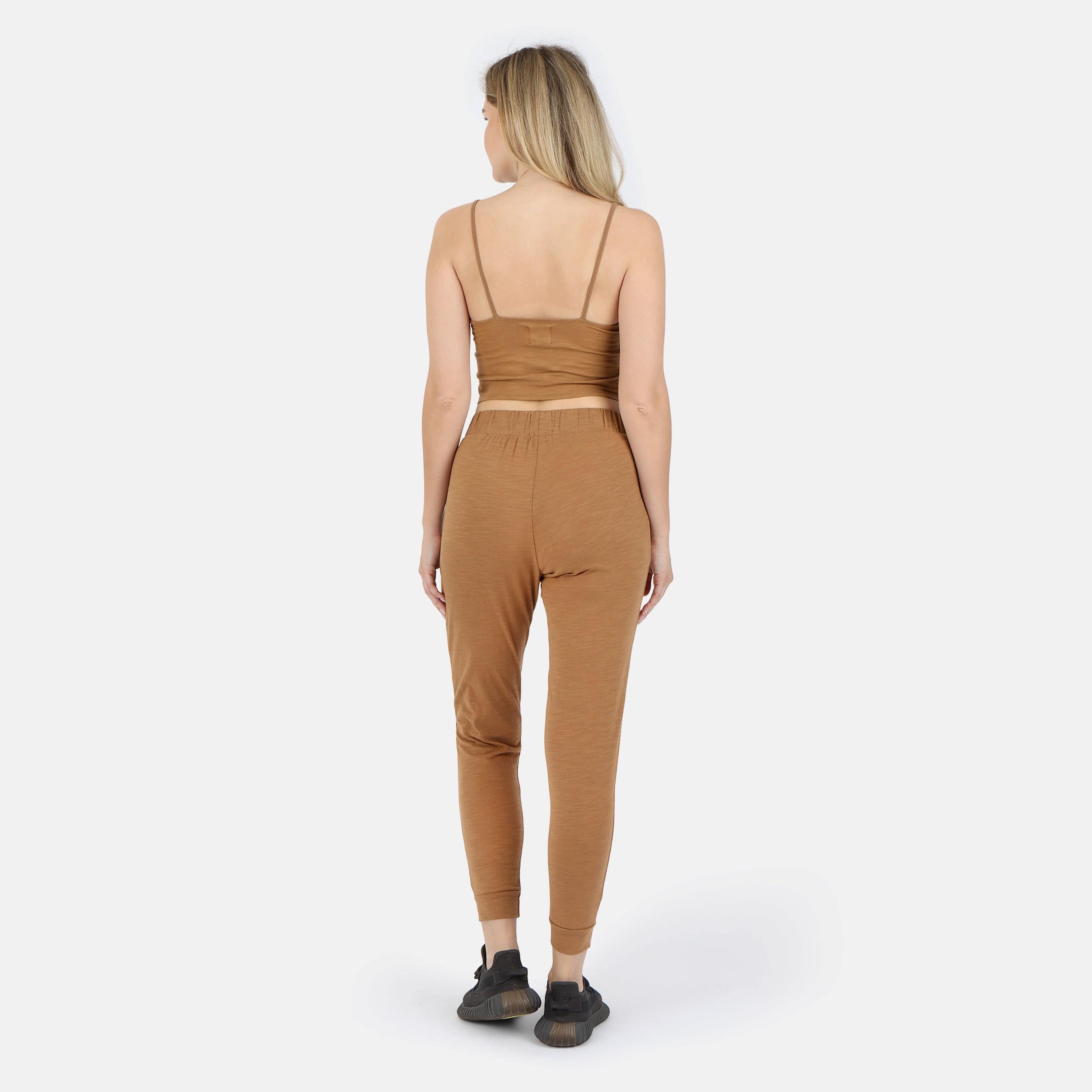 Lezat Tank Tegan Cotton Jogger Pant - Camel