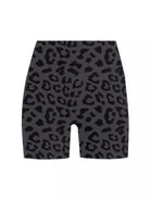 Lezat Bike Short Dark Heather Cheetah / XS Lyla Organic Cotton 4" Bike Short