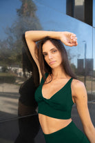 Lezat Bra Ada Organic Cotton Twist Around Sports Bra