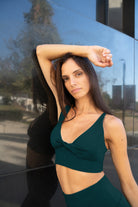Lezat Bra Ada Organic Cotton Twist Around Sports Bra