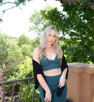 Lezat Bra Ada Organic Cotton Twist Around Sports Bra