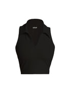Lezat Bra Black / XS Dylan Organic Cotton Crop Polo Tank