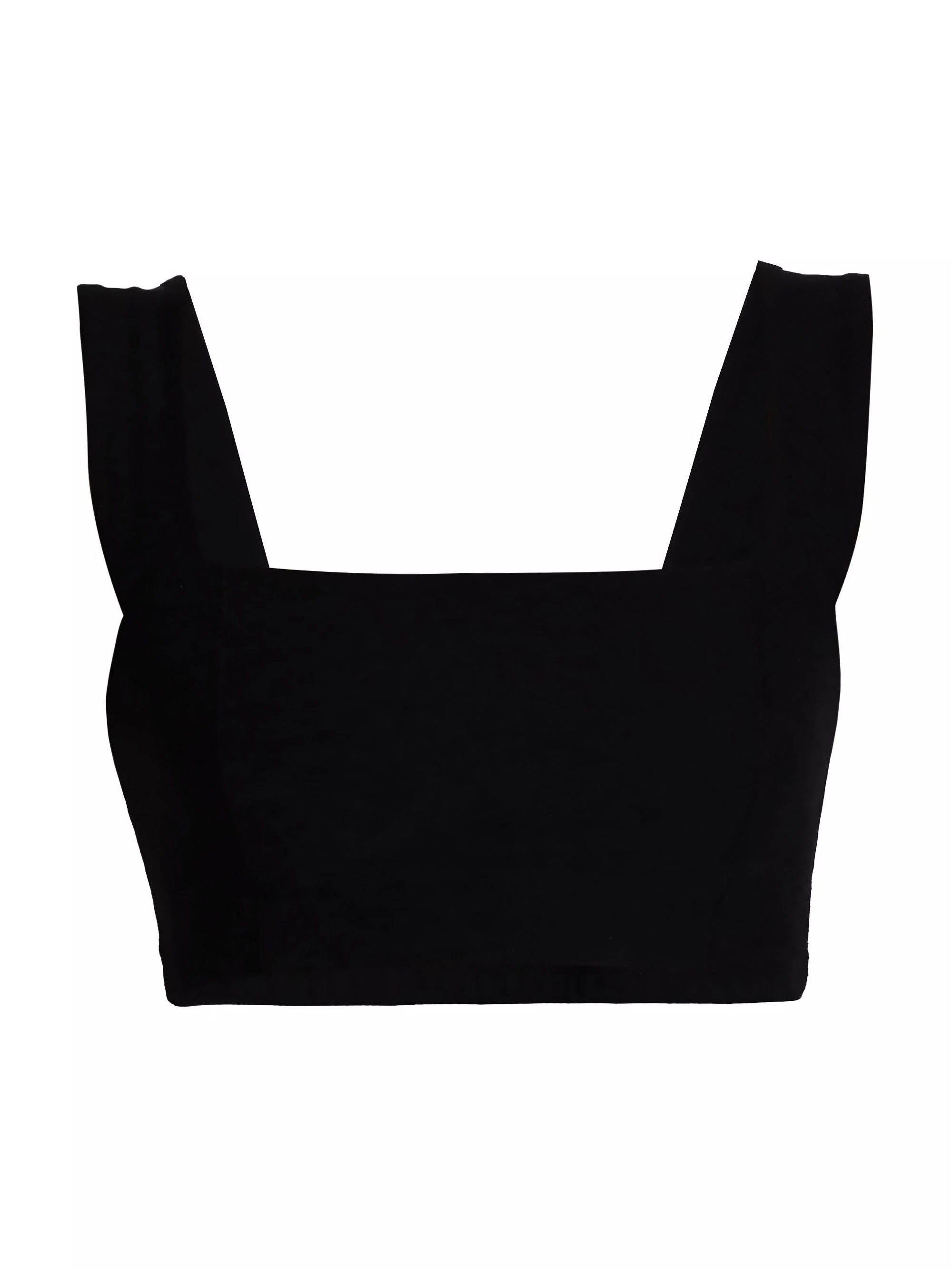 Lezat Bra Black / XS Square Neck Organic Cotton Sports Bra