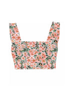 Lezat Bra Blossom Print / XS Square Neck Organic Cotton Sports Bra
