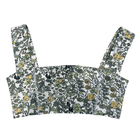 Lezat Bra Botanical / XS Square Neck Organic Cotton Sports Bra