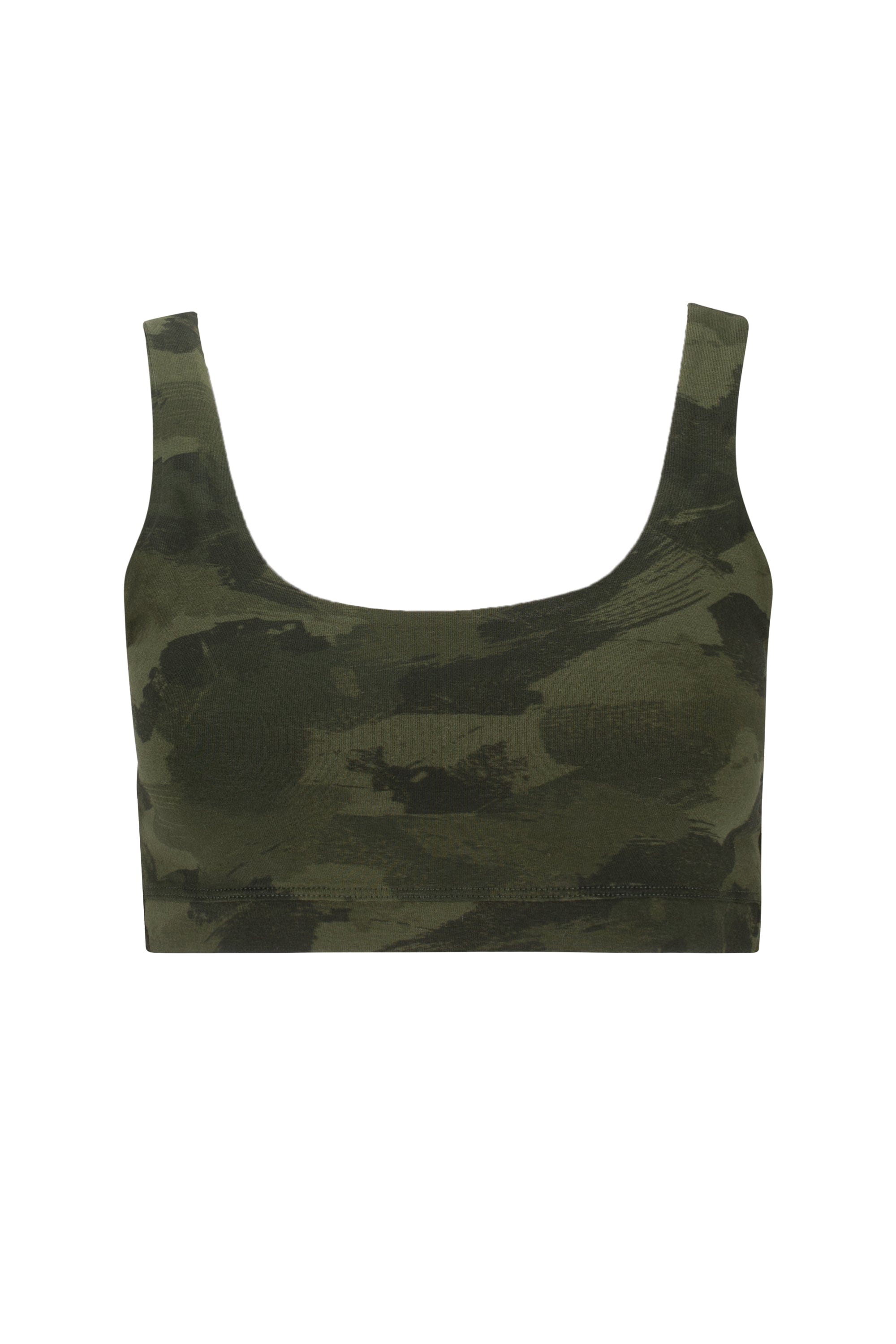 Lezat Bra Camo Brush / XS Klara Organic Cotton Twist Back Sport Bra