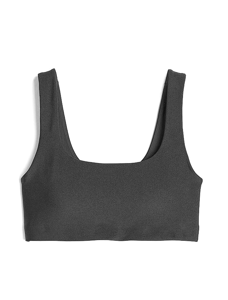 Lezat Bra Dark Heather Gray / XS Klara Organic Cotton Twist Back Sport Bra