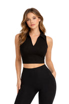 Lezat Bra Dylan Organic Cotton Crop Polo Tank