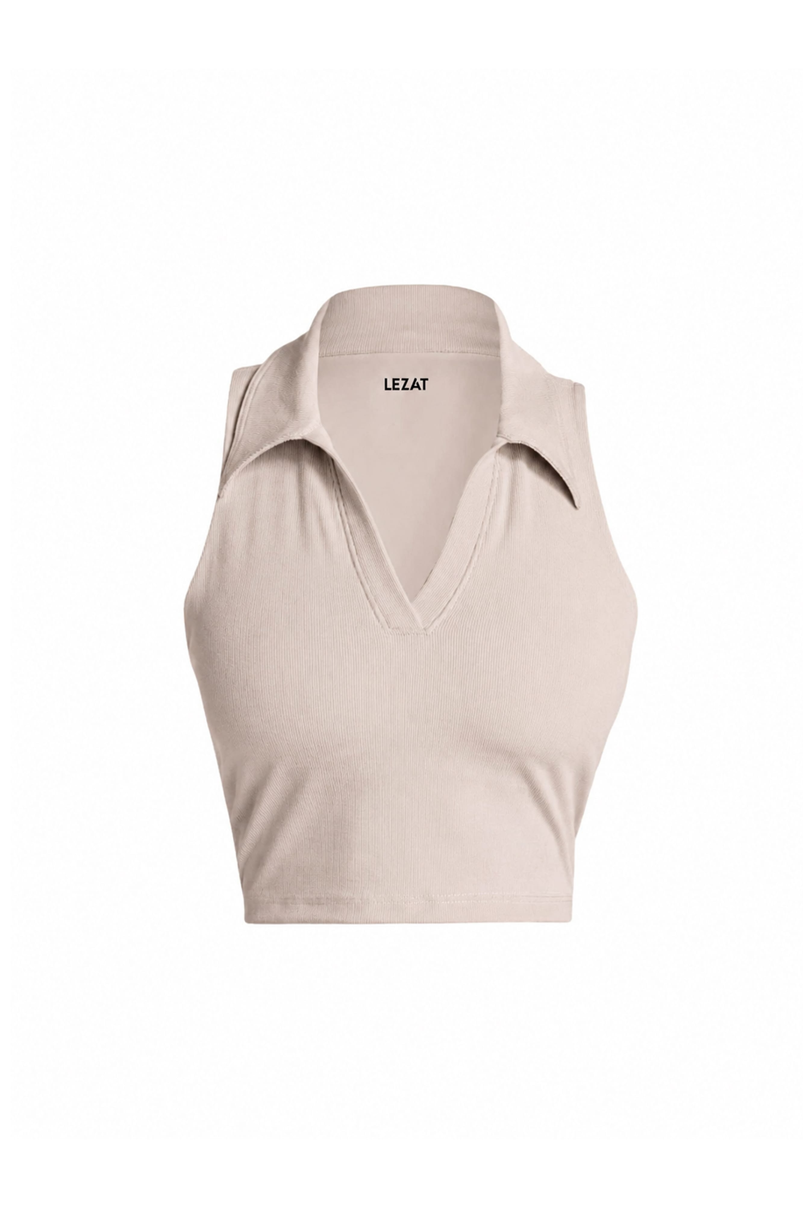 Lezat Bra Dylan Organic Cotton Crop Polo Tank