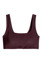 Lezat Bra Grape / XS Klara Organic Cotton Twist Back Sport Bra