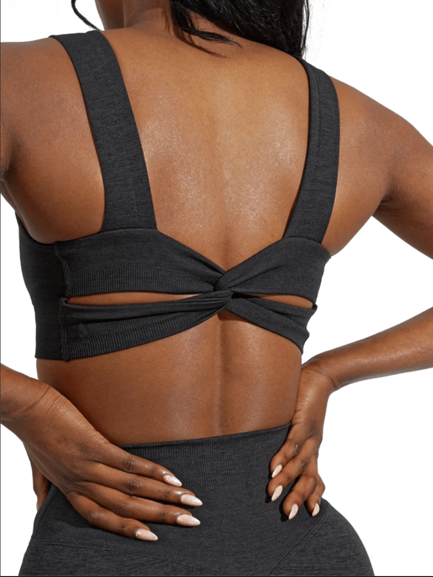 Lezat Bra Klara Organic Cotton Twist Back Sport Bra