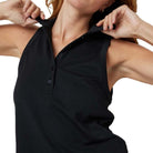 Lezat Bra Lexy Organic Cotton Polo Tank - Black
