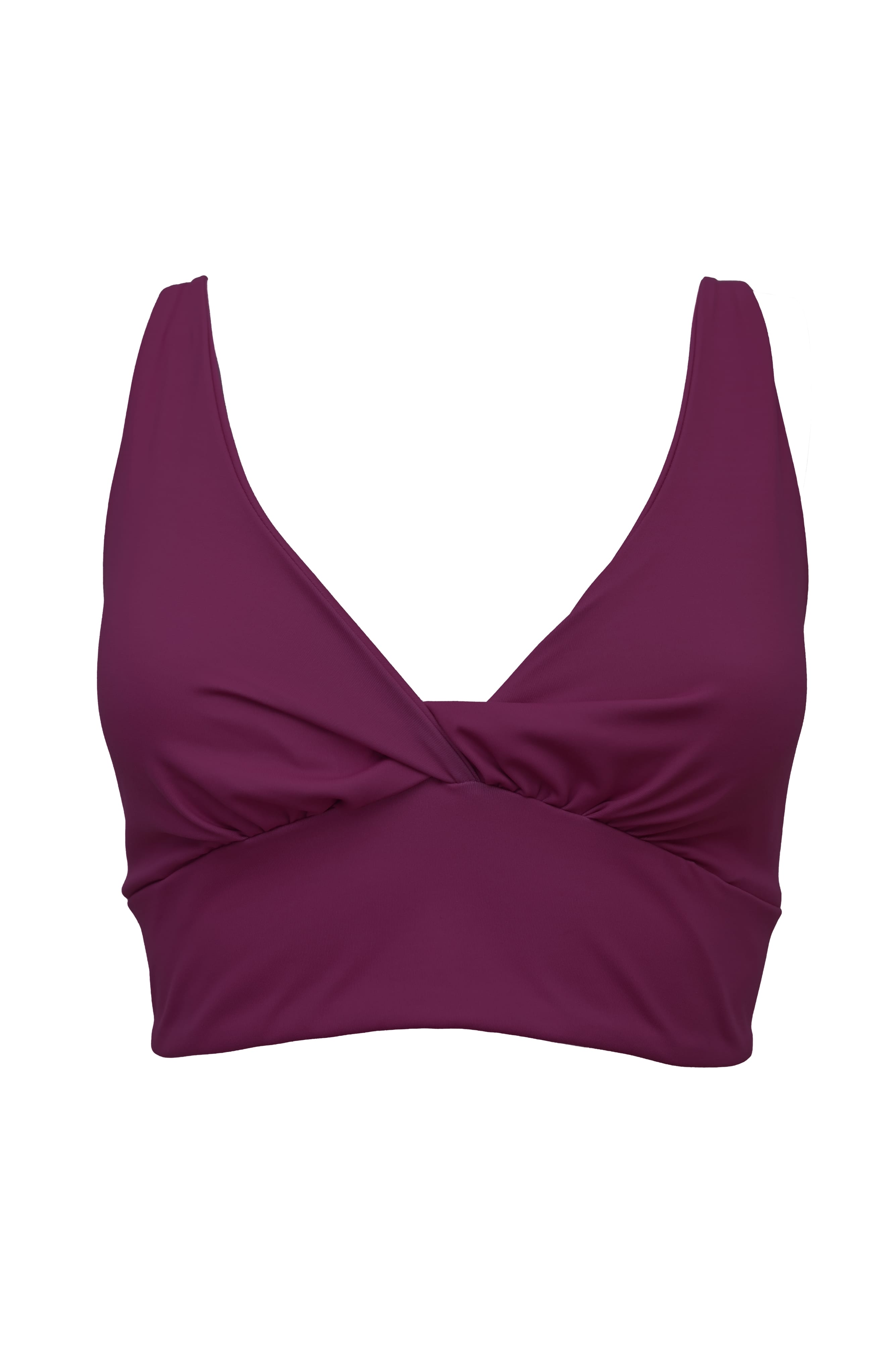 Lezat Bra Plum / XS Ada Organic Cotton Twist Around Sports Bra