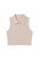 Lezat Bra Sand / XS Lexy Organic Cotton Polo Tank