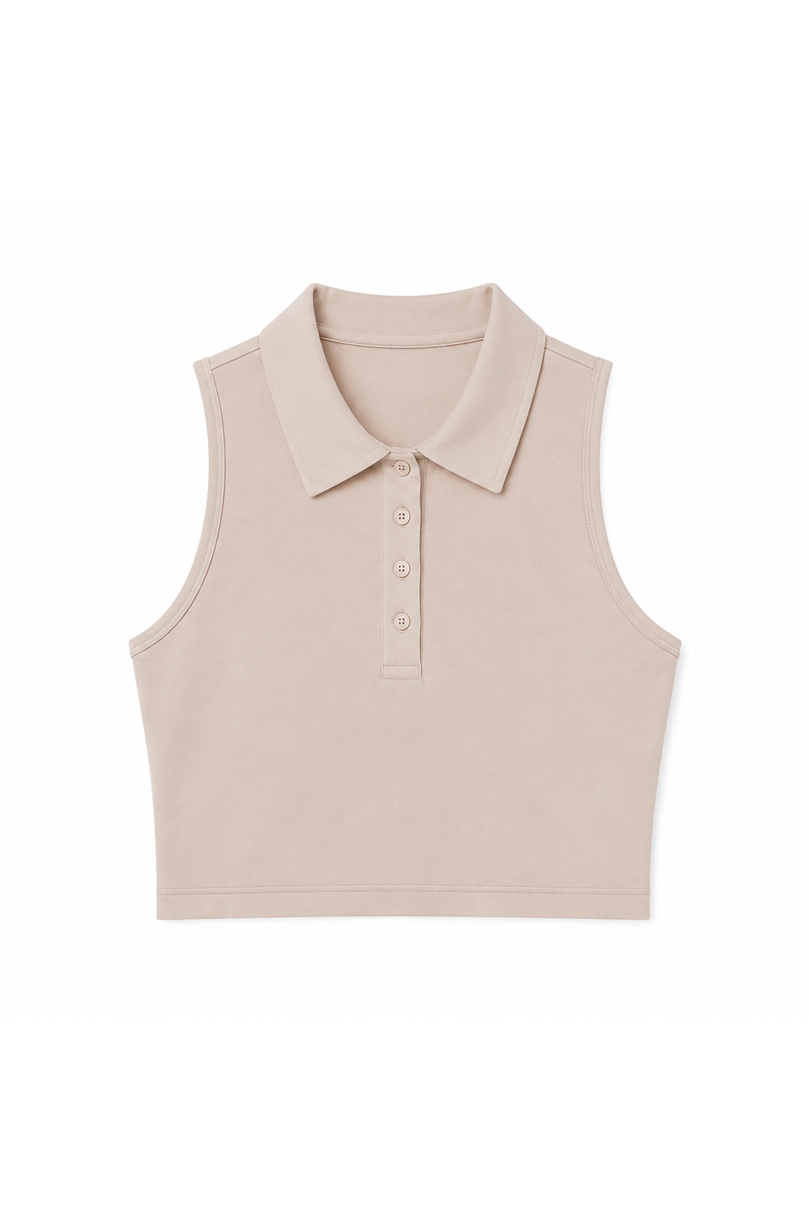 Lezat Bra Sand / XS Lexy Organic Cotton Polo Tank