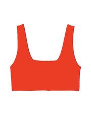 Lezat Bra Tomato / XS Klara Organic Cotton Twist Back Sport Bra