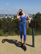 Lezat Bra V Neck Organic Cotton Crop Tank